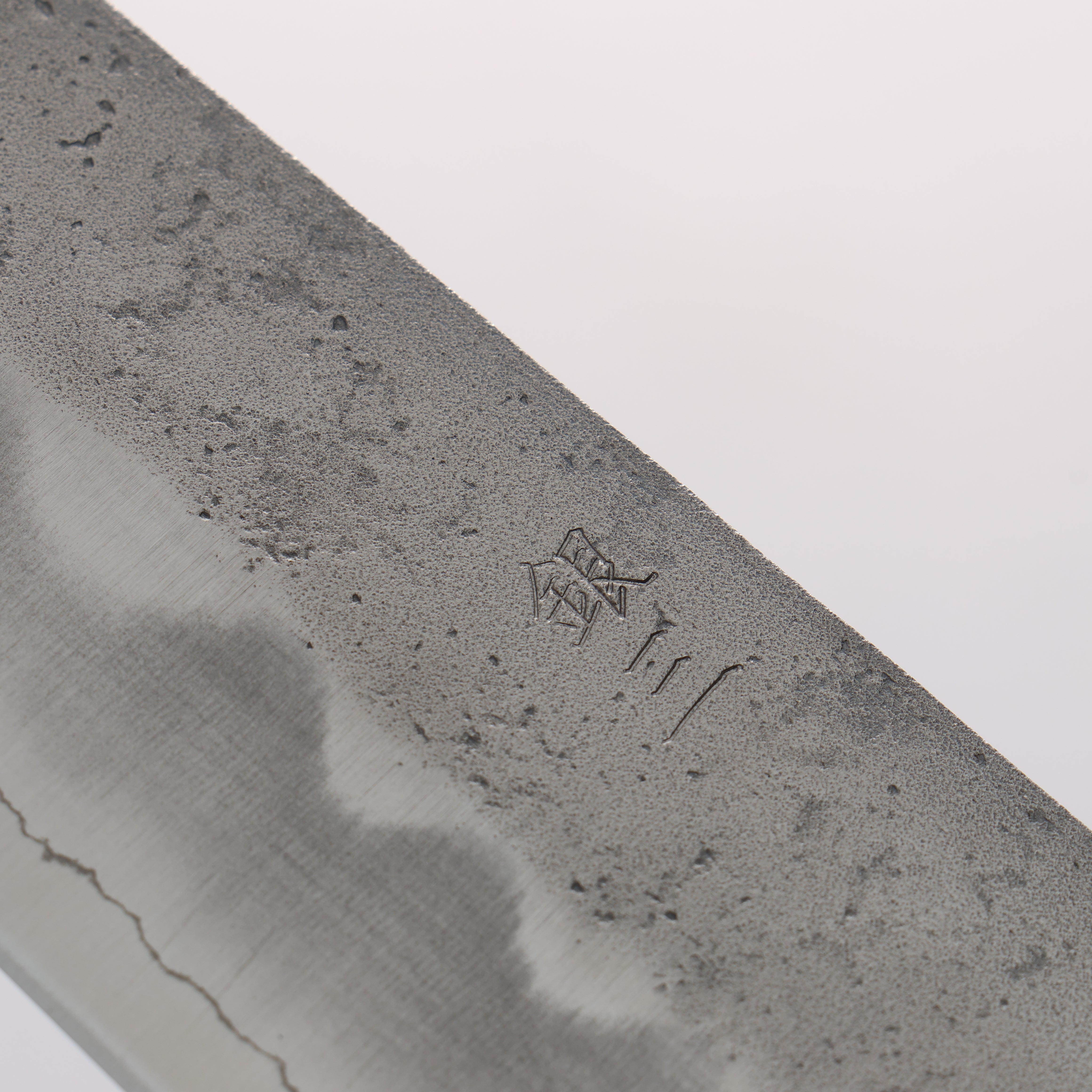 Oul Silver Steel No.3 Nashiji Bunka 170mm Oak (Baikoku / Soot Black) Handle - Seisuke Knife