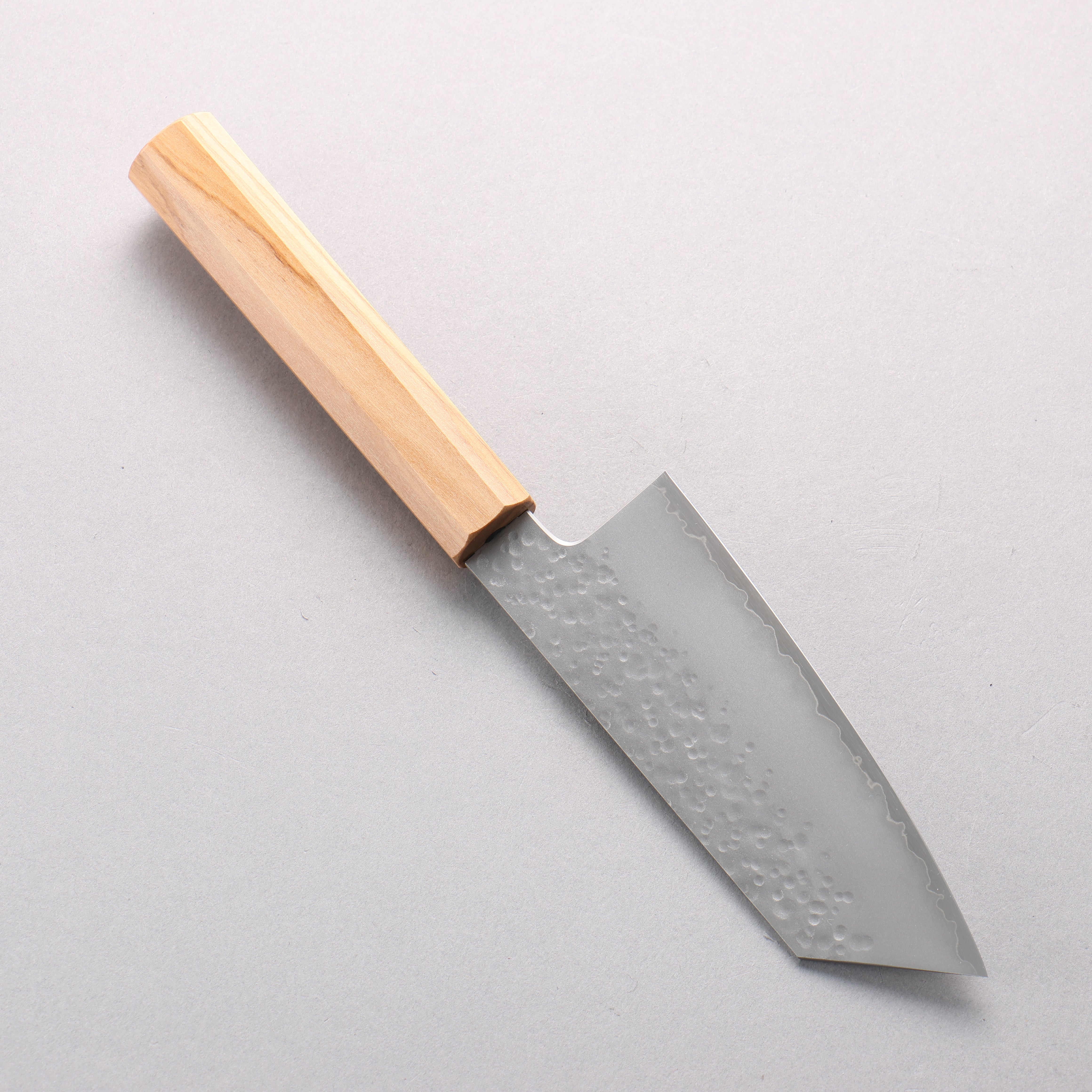 Hado Shiosai VG10 Maru Hammered Small Bunka 135mm Olive Wood Handle - Seisuke Knife