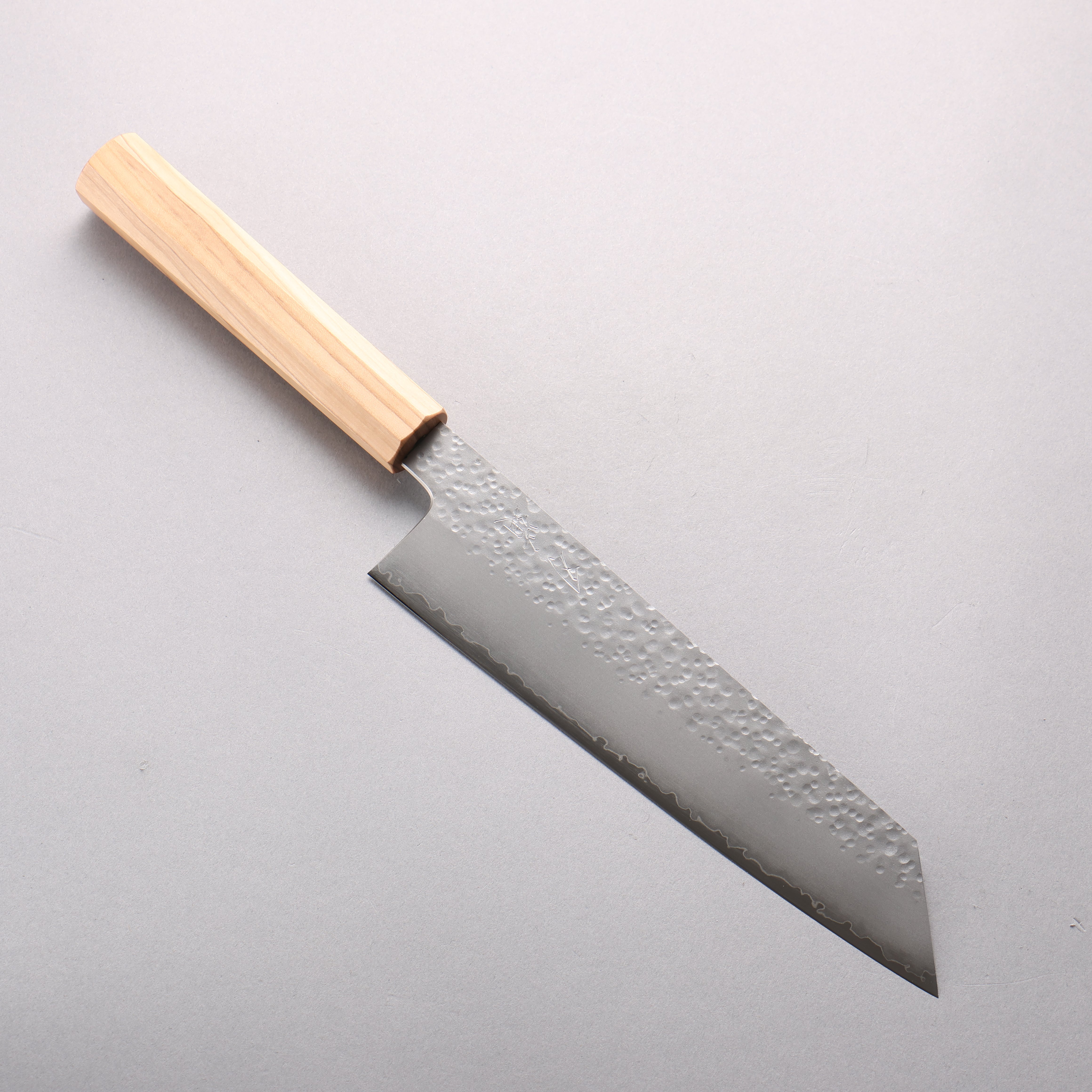 Hado Shiosai VG10 Maru Hammered Kiritsuke Gyuto 210mm Olive Wood Handl