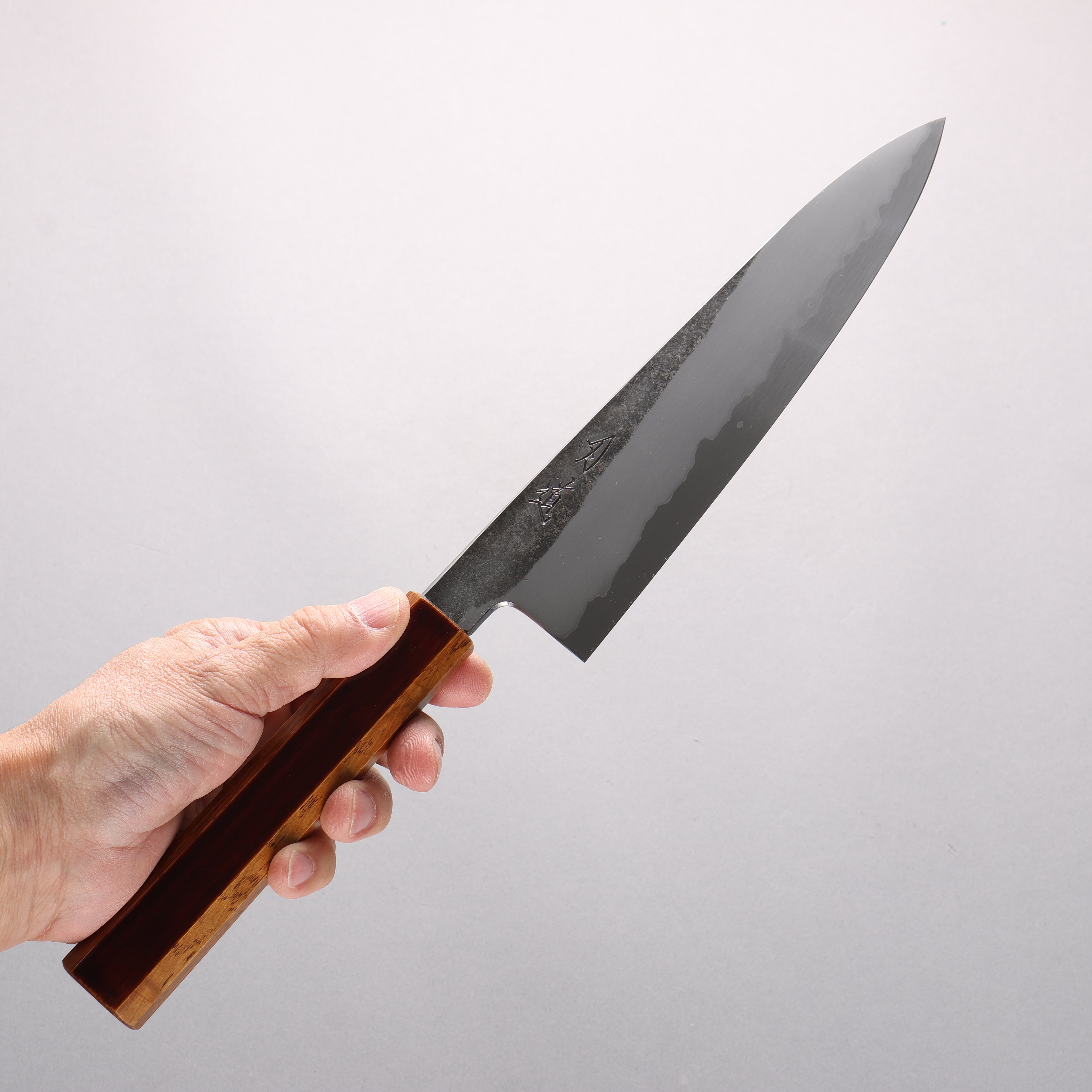 Hado Kirisame White Steel No.1 Gyuto 210mm Kijiro-nuri Lacquered Handle - Seisuke Knife