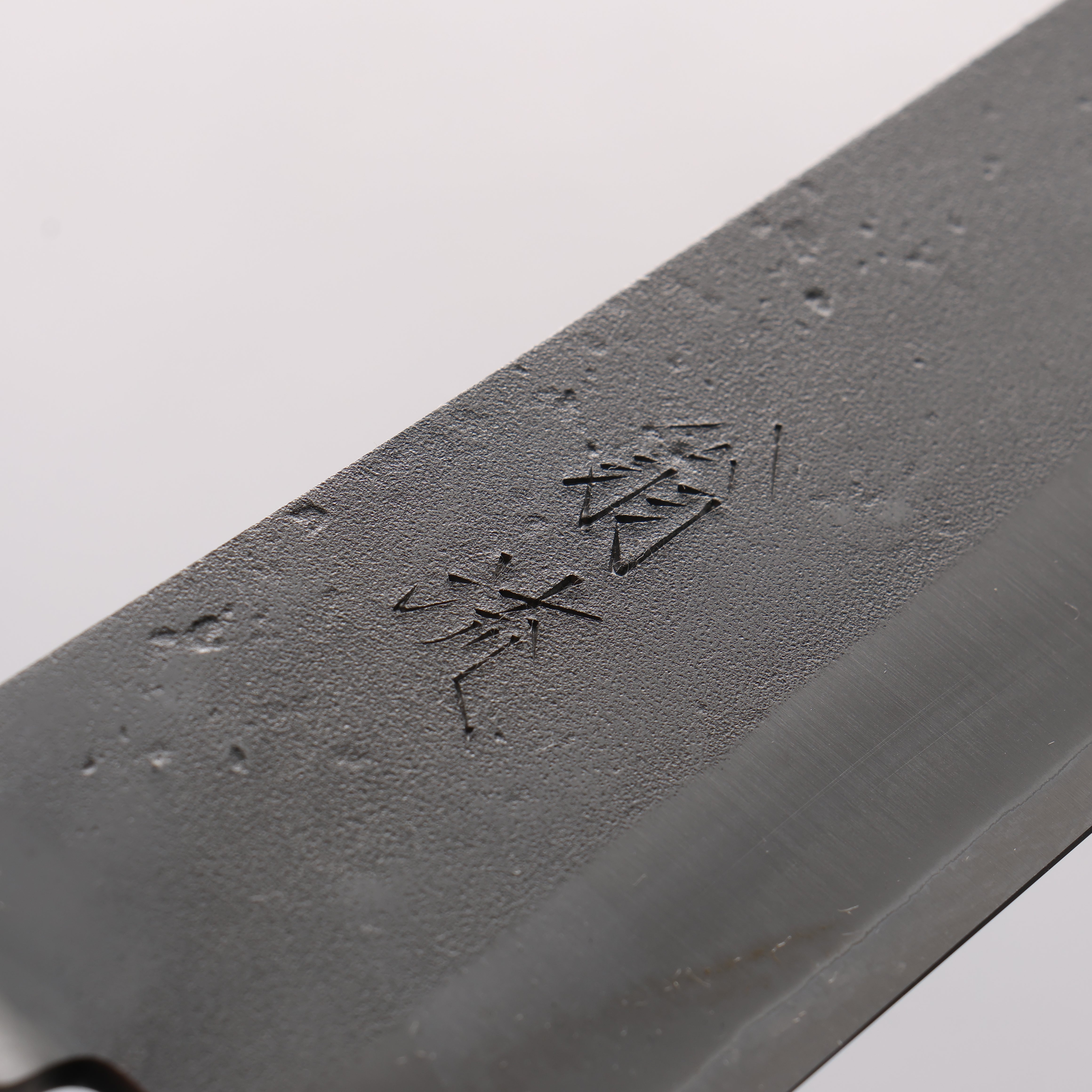 Oul Blue Steel Nashiji Gyuto 210mm Walnut Handle - Seisuke Knife