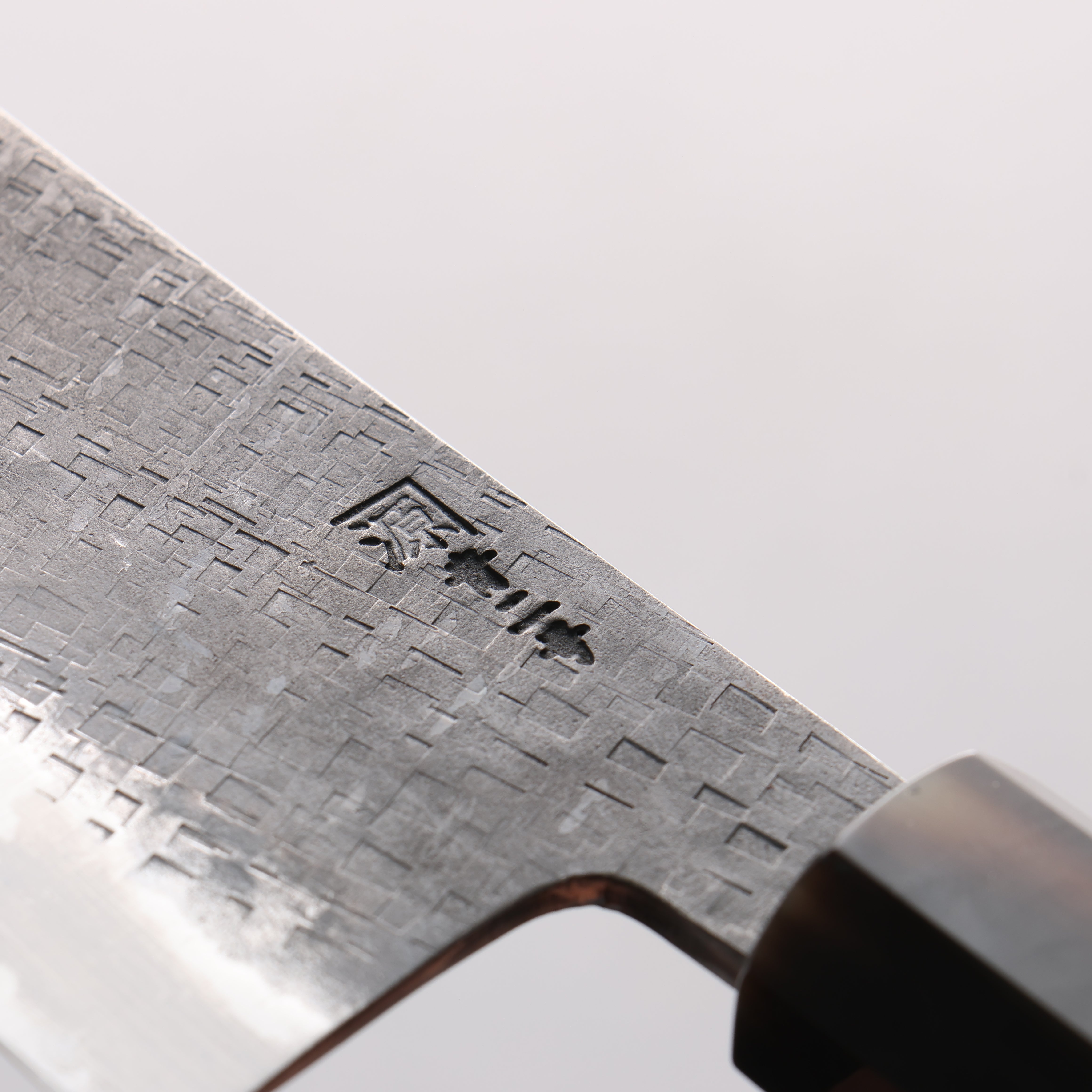 Shigeki Tanaka TEKKA Blue Steel No.2 Kurouchi Hammered Kiritsuke Gyuto 240mm Walnut Handle - Seisuke Knife