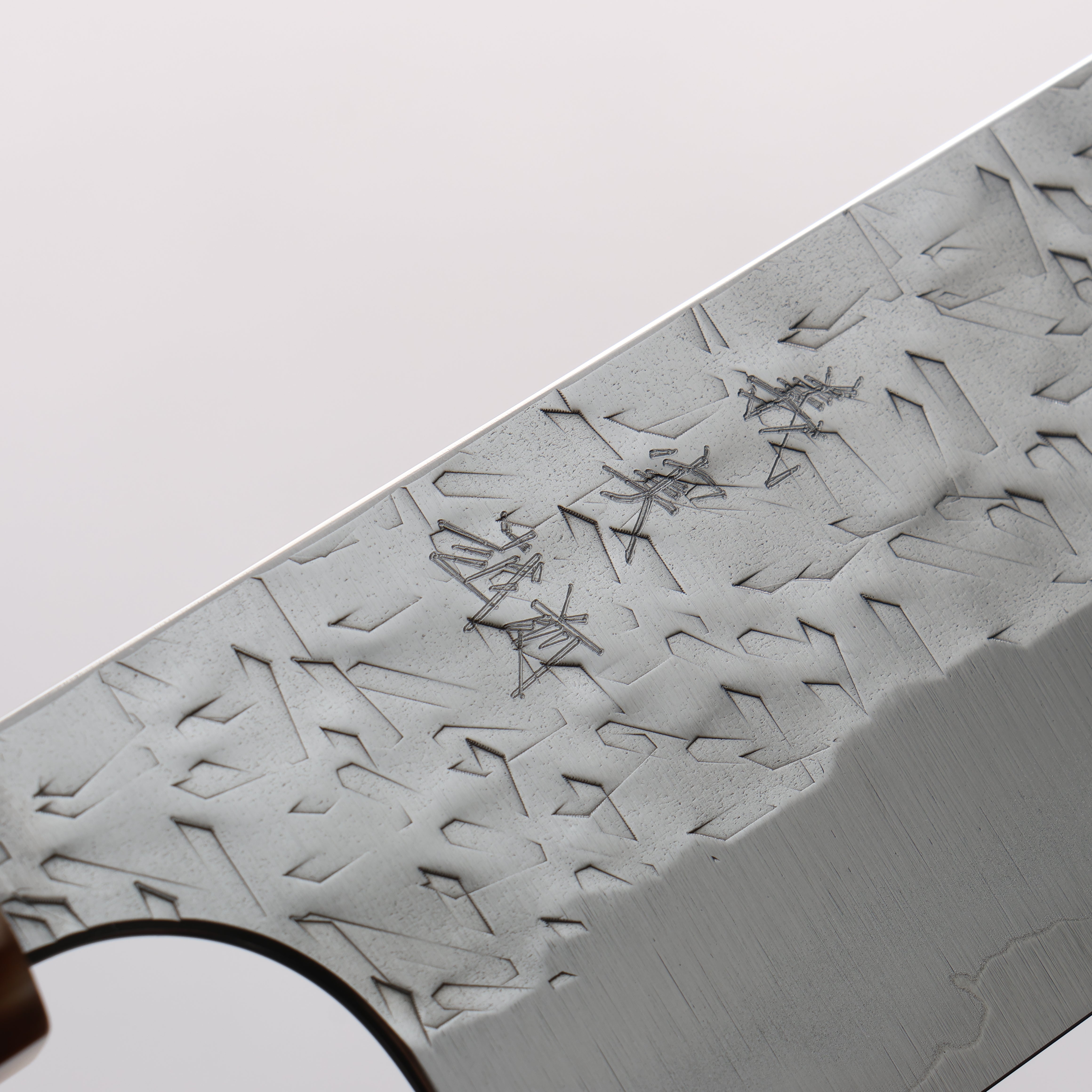 Yoshimi Kato Hyo SG2 Hammered Kiritsuke Gyuto 210mm Ebony Wood & White Horn Handle - Seisuke Knife