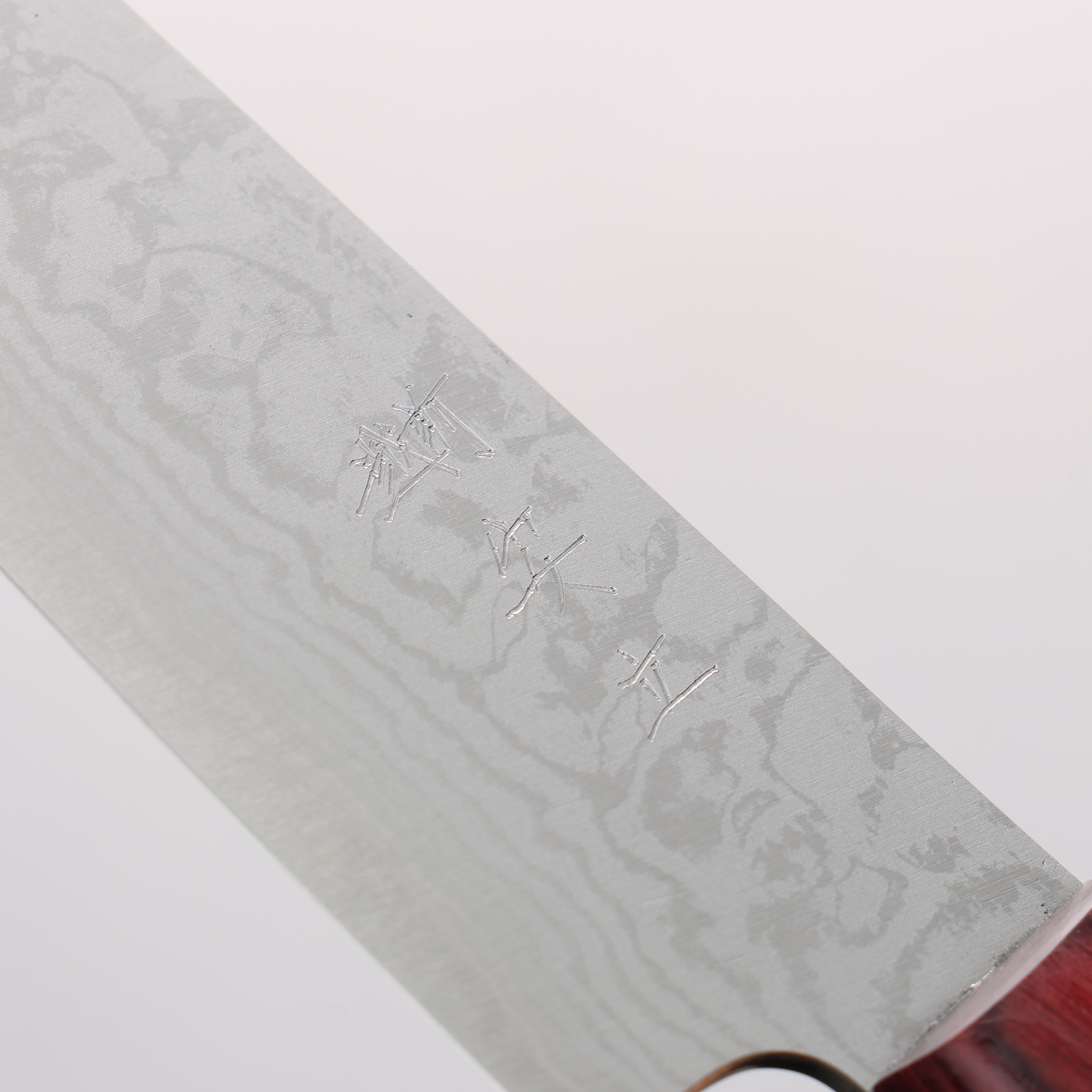 Anryu VG10 Damascus Petty-Utility 150mm Red Pakkawood Handle - Seisuke Knife