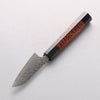 Anryu VG10 Migaki Finished Damascus Paring 75mm Snakewood (with Double Black Horns) Handle - Seisuke Knife - Slide 2