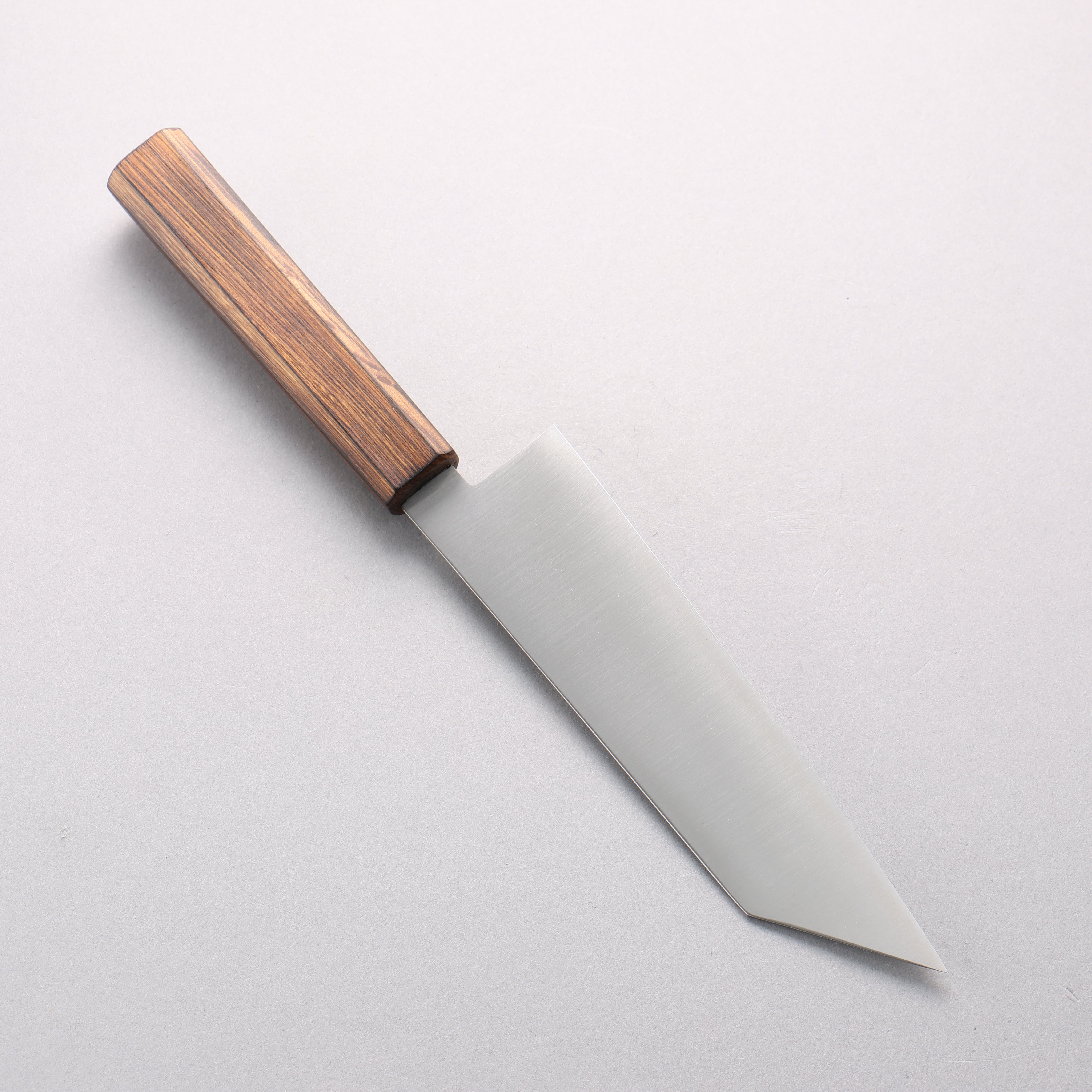 Seisuke Blue Steel No.2 Kiritsuke Gyuto 180mm Baikoku Soot Black Oak Handle - Seisuke Knife