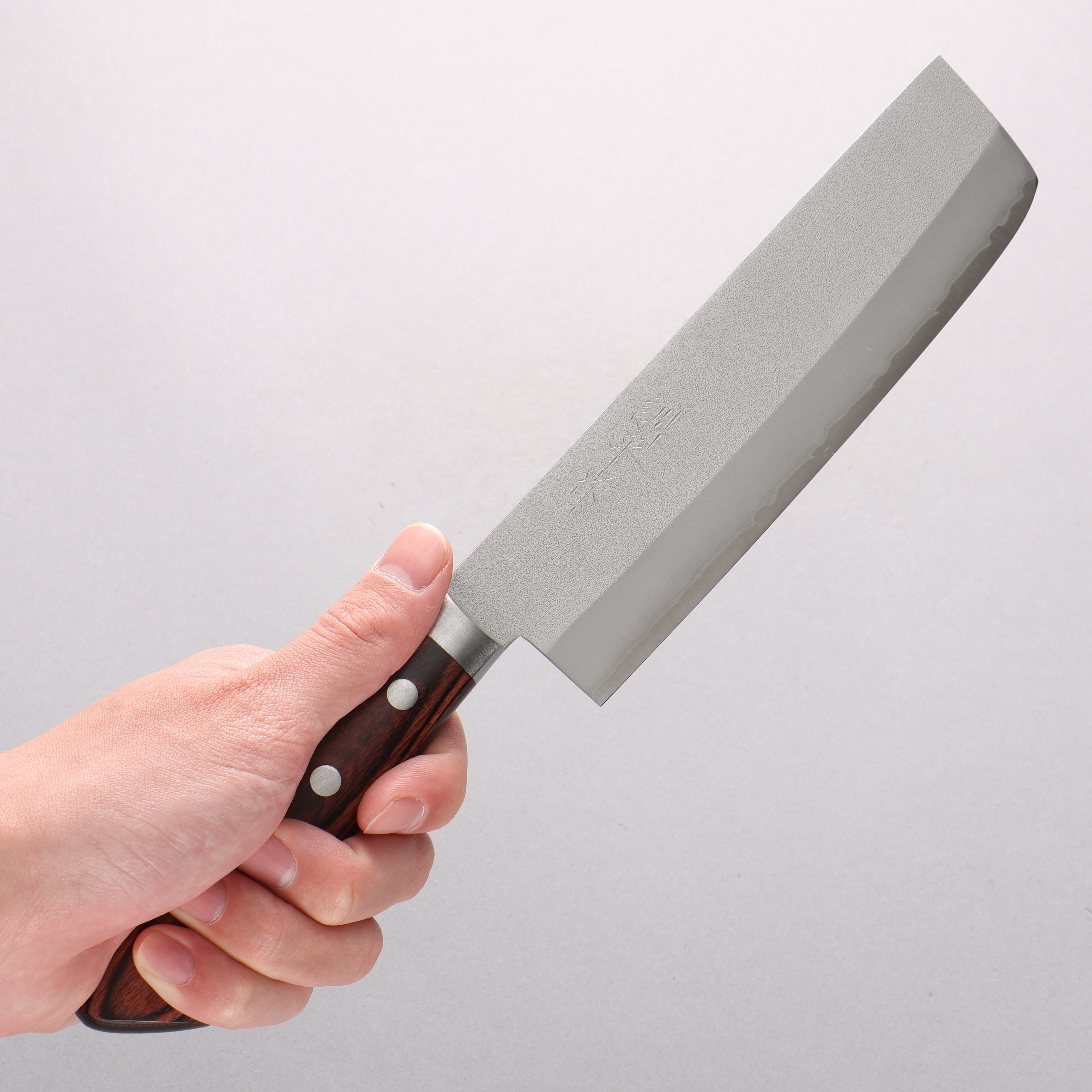 Kunihira VG1 Nashiji Usuba 165mm Mahogany Pakkawood Handle - Seisuke Knife