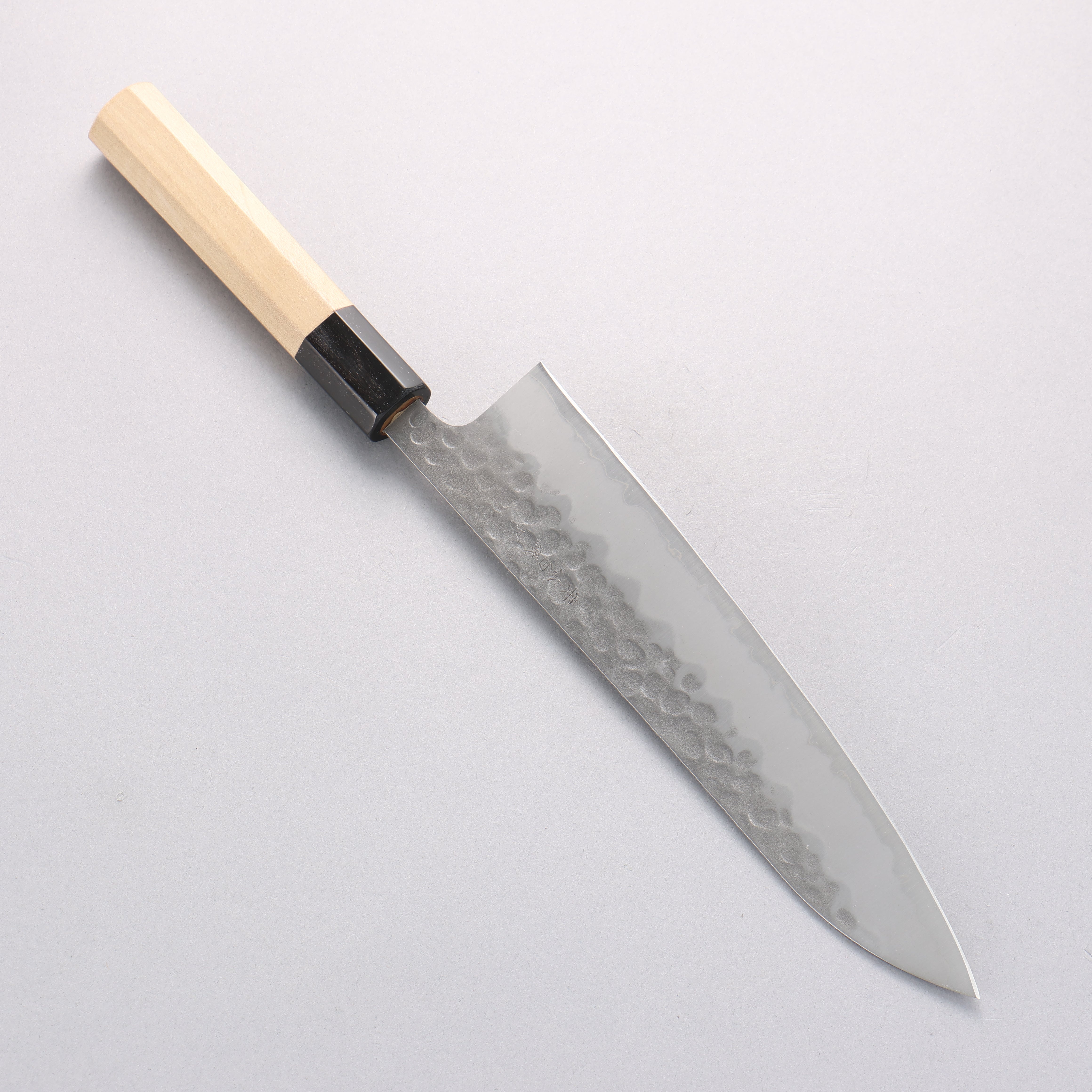 OUL White Steel No.2 Hammered Gyuto 210mm Magnolia Handle
