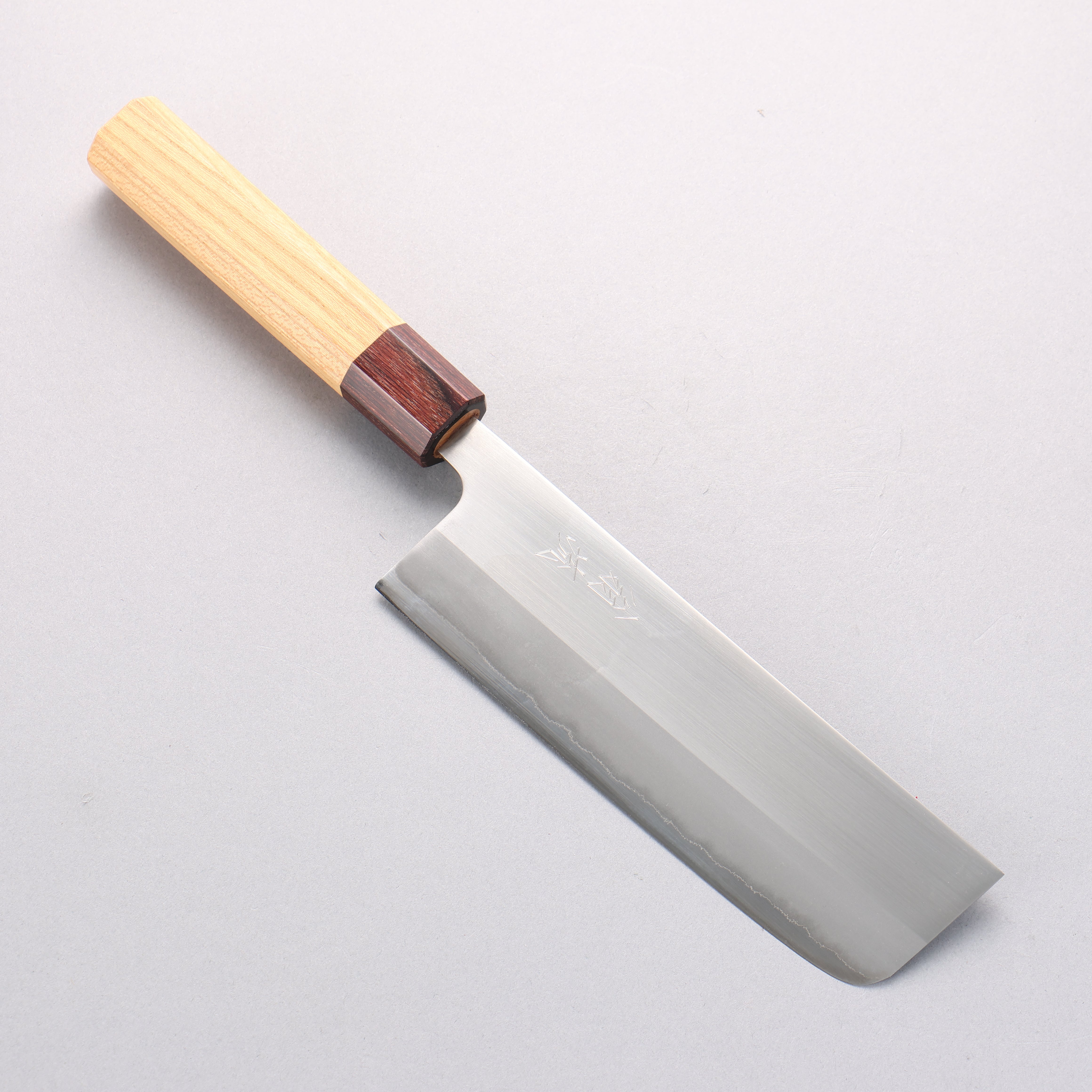 Oul White Steel No.1 Nakiri 165mm Keyaki Elm Handle - Seisuke Knife