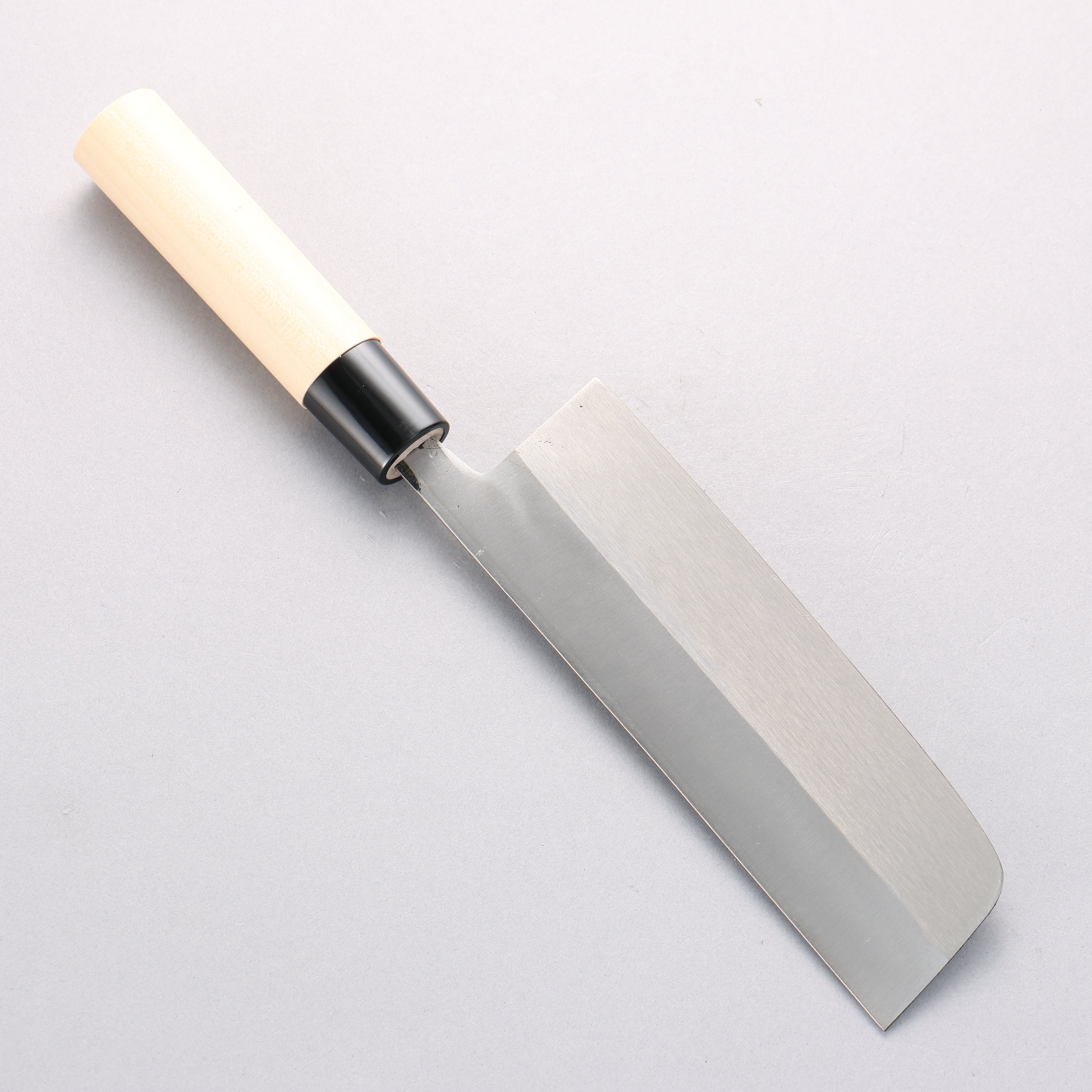 Nakaniida White Steel No.2 Migaki Polish Finish Nakiri 165mm Magnolia Handle - Seisuke Knife