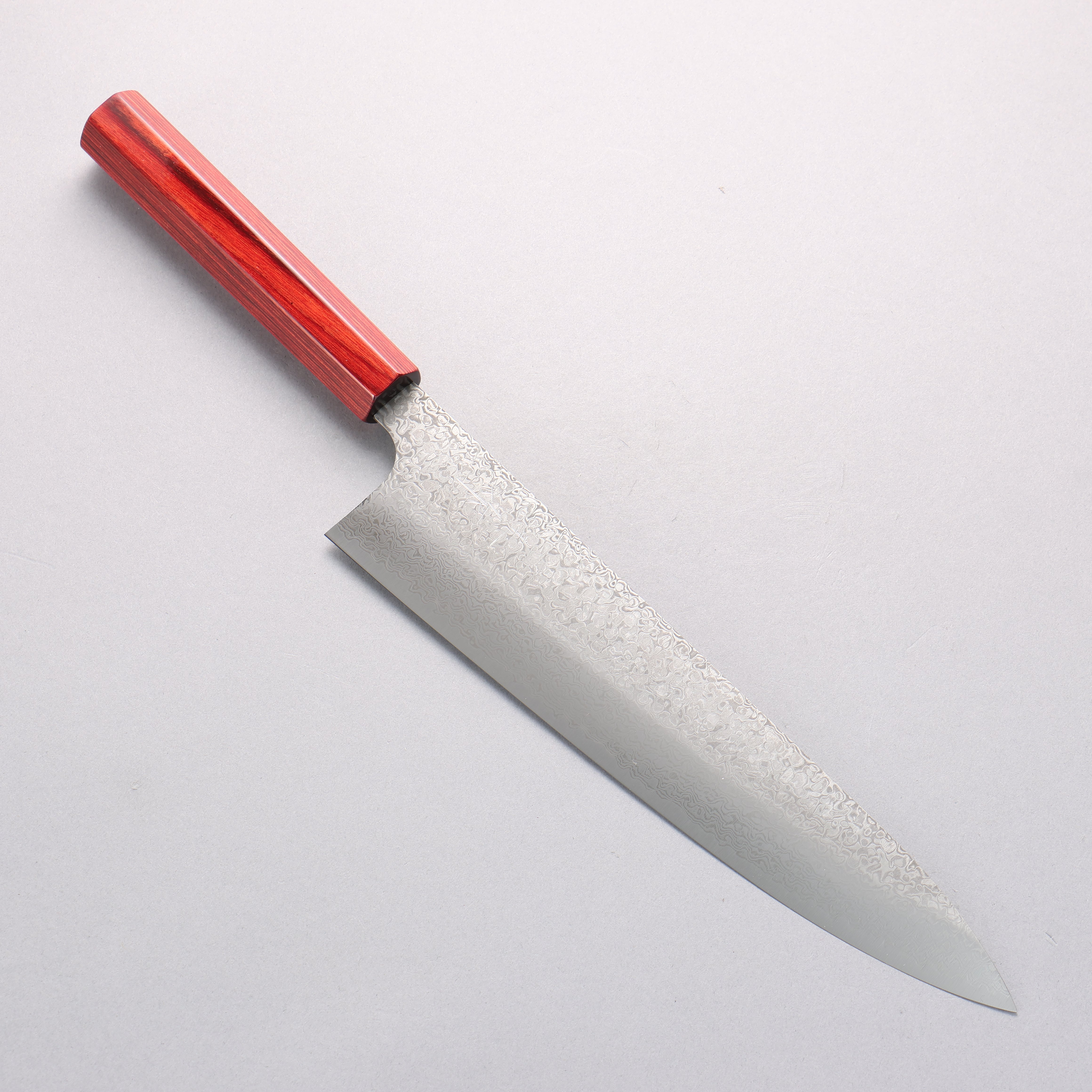 Kei Kobayashi SG2 Damascus Gyuto 240mm Red Lacquered Handle - Seisuke Knife