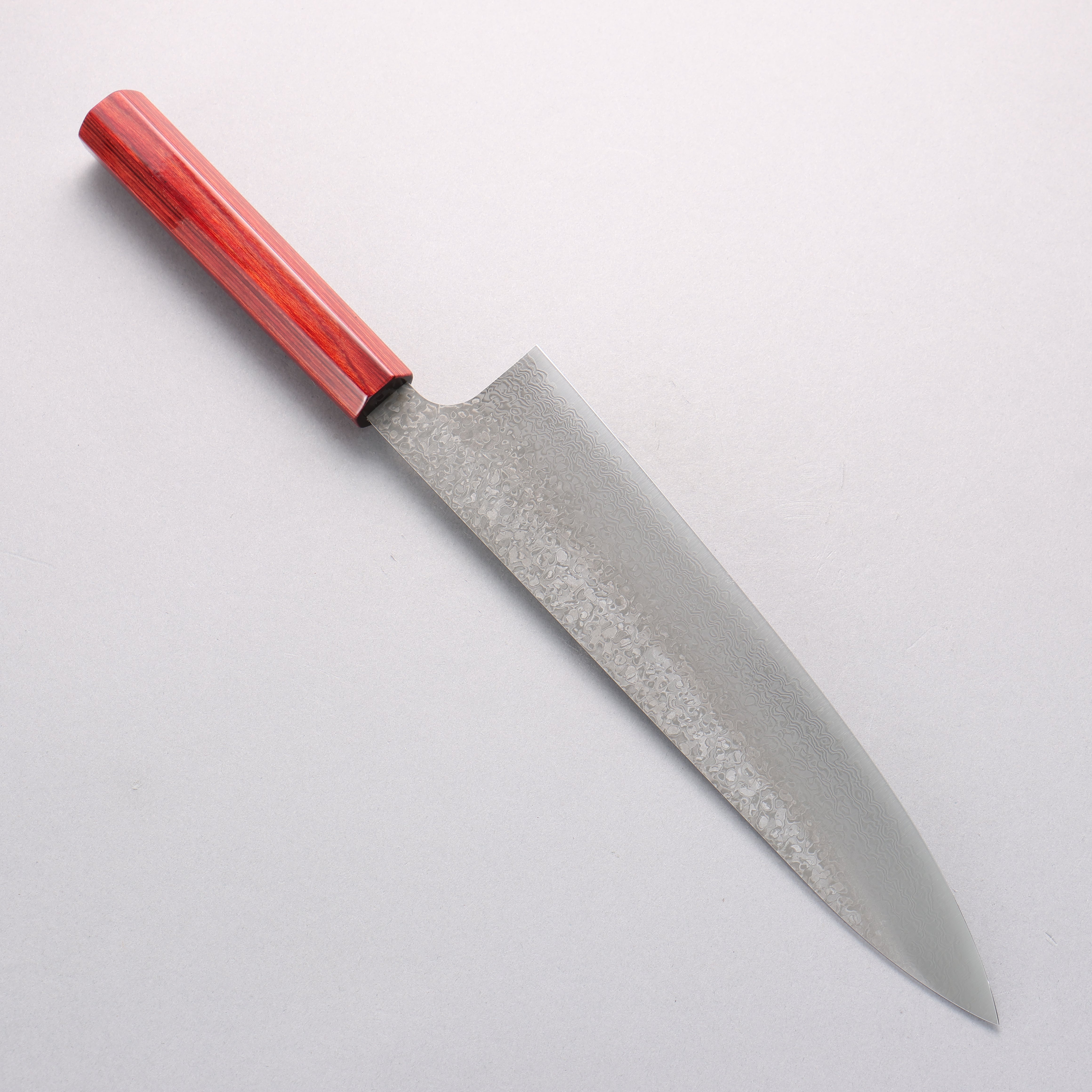 Kei Kobayashi SG2 Damascus Gyuto 240mm Red Lacquered Handle - Seisuke Knife
