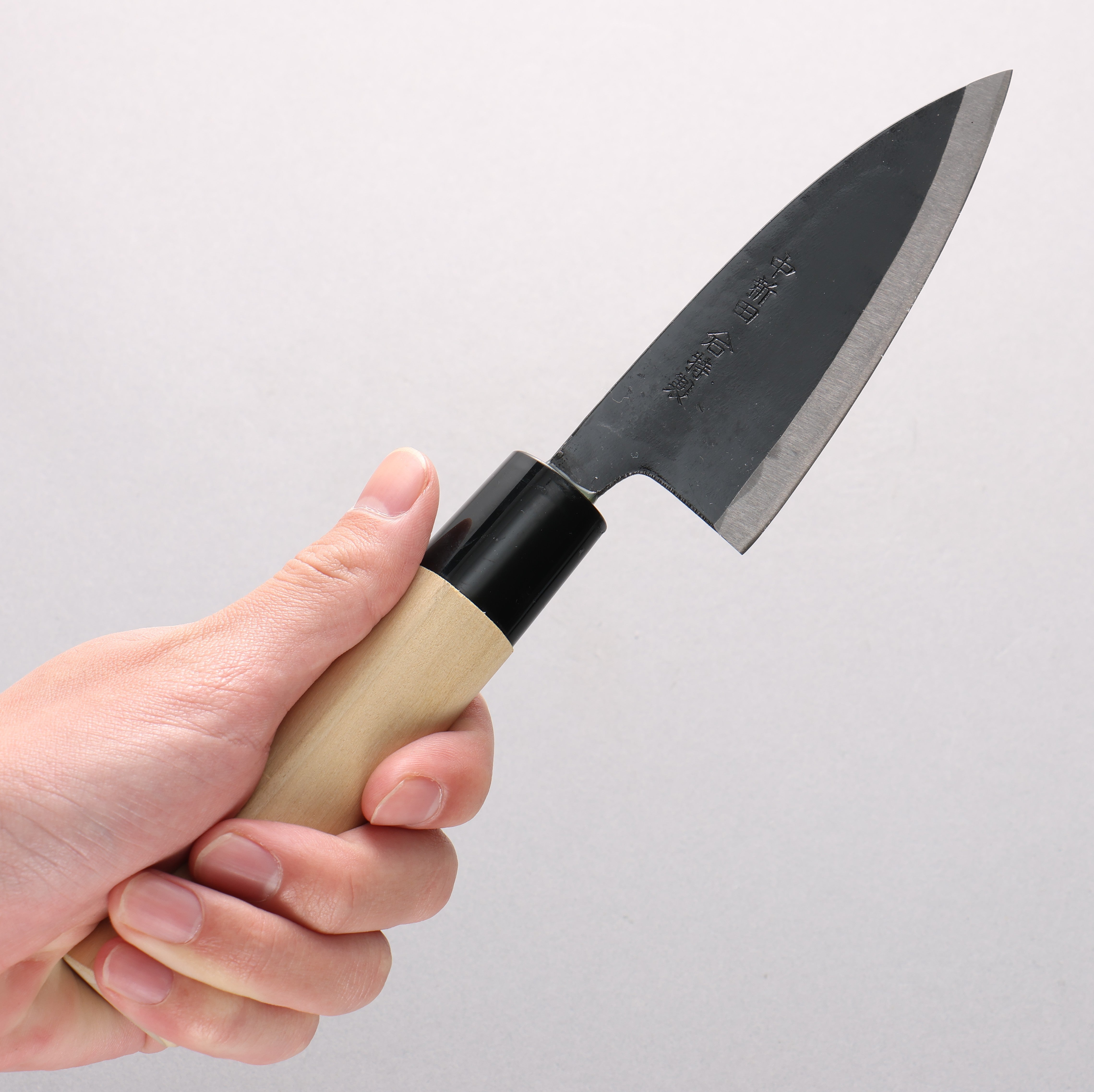 Nakaniida White Steel No.2 Black Deba 105mm Magnolia Handle - Seisuke Knife