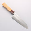Oul White Steel No.1 Santoku 165mm Keyaki (Japanese Elm) Handle - Seisuke Knife - Slide 1