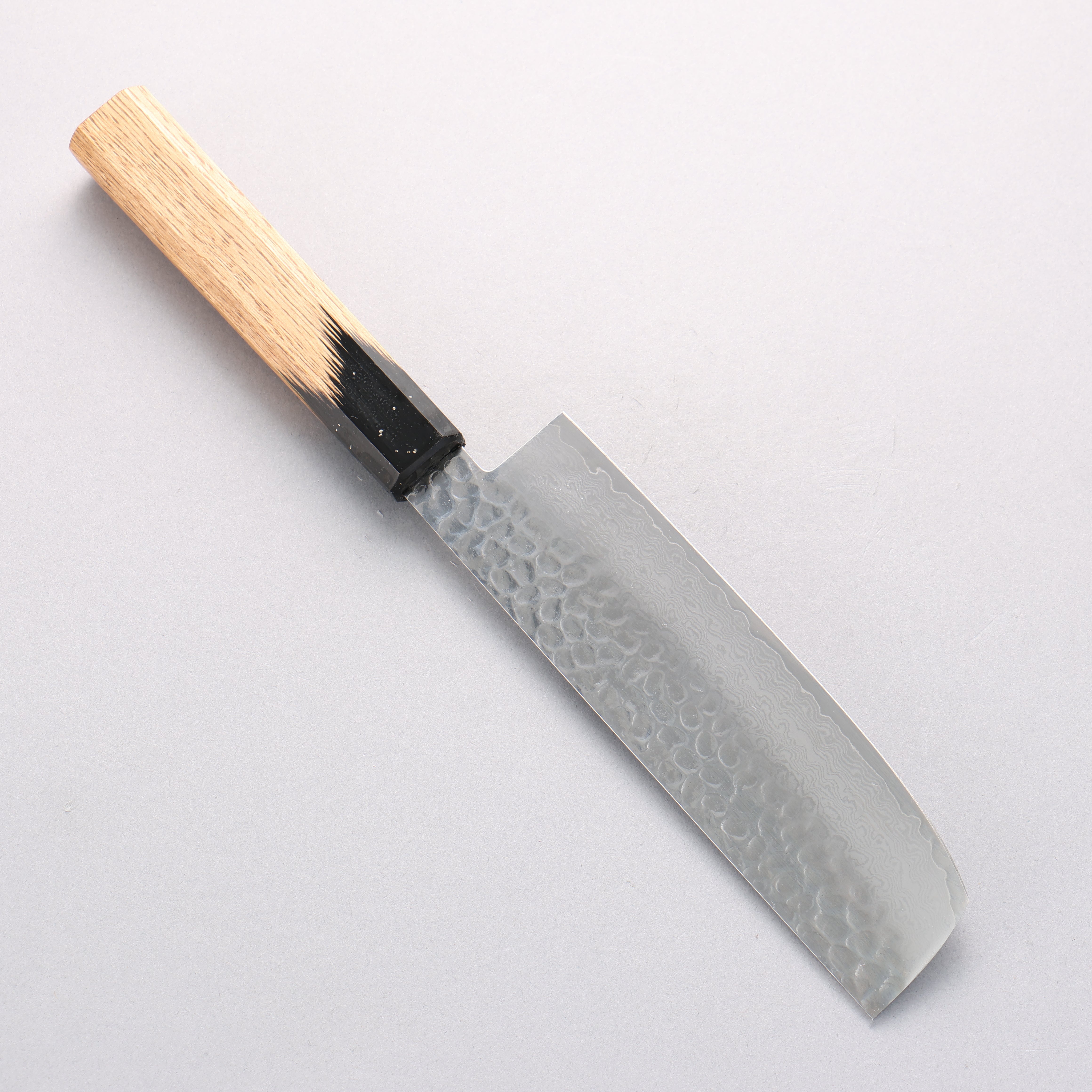 Sakai Takayuki VG10 33 Layer Damascus Nakiri 160mm with Lacquered (Kokushin) Live Oak Handle - Seisuke Knife
