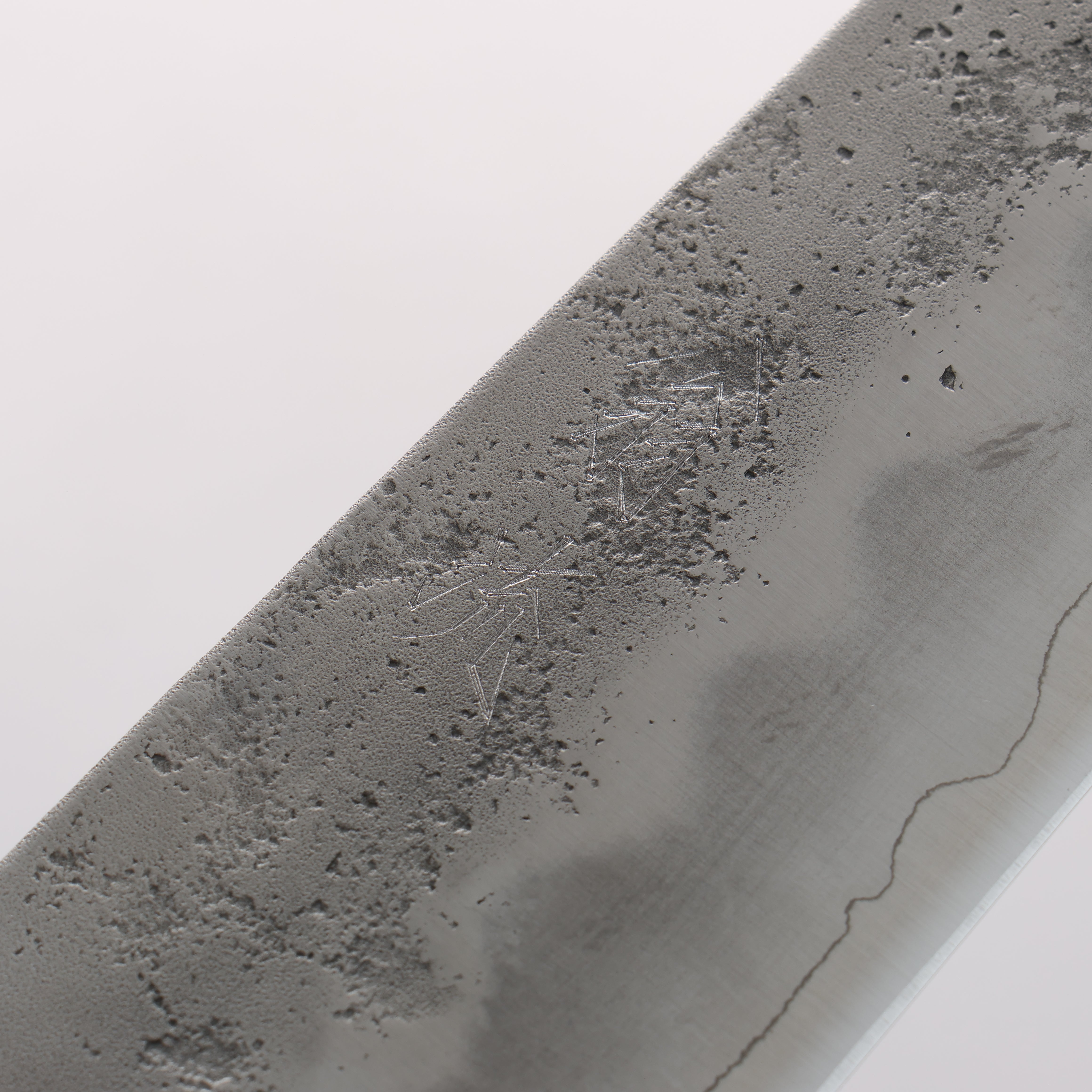 Oul Silver Steel No.3 Nashiji Gyuto 210mm Padoauk Handle - Seisuke Knife