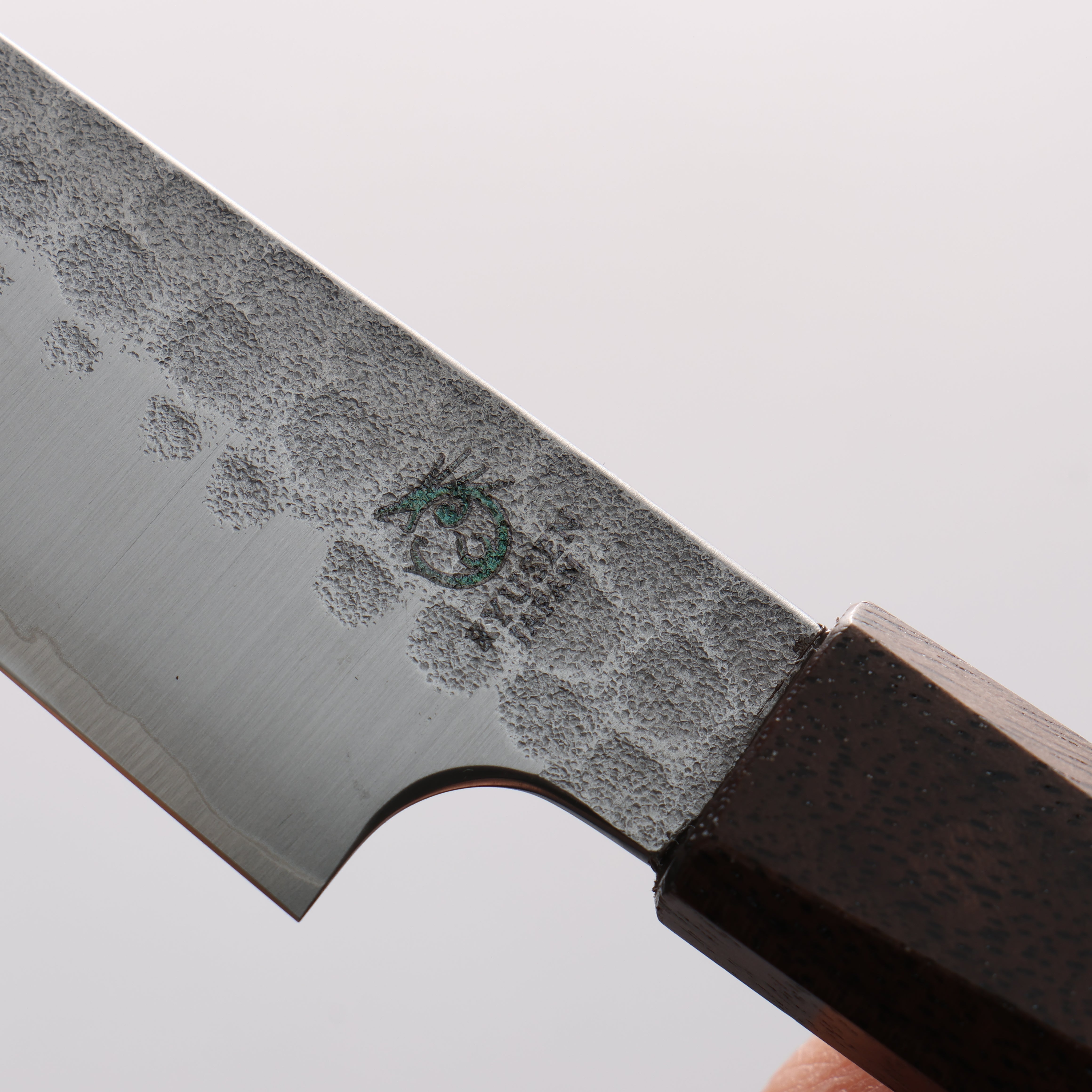 Ryusen Blazen Ryu Wa SG2 Hammered Kiritsuke Petty-Utility 135mm Walnut Handle - Seisuke Knife