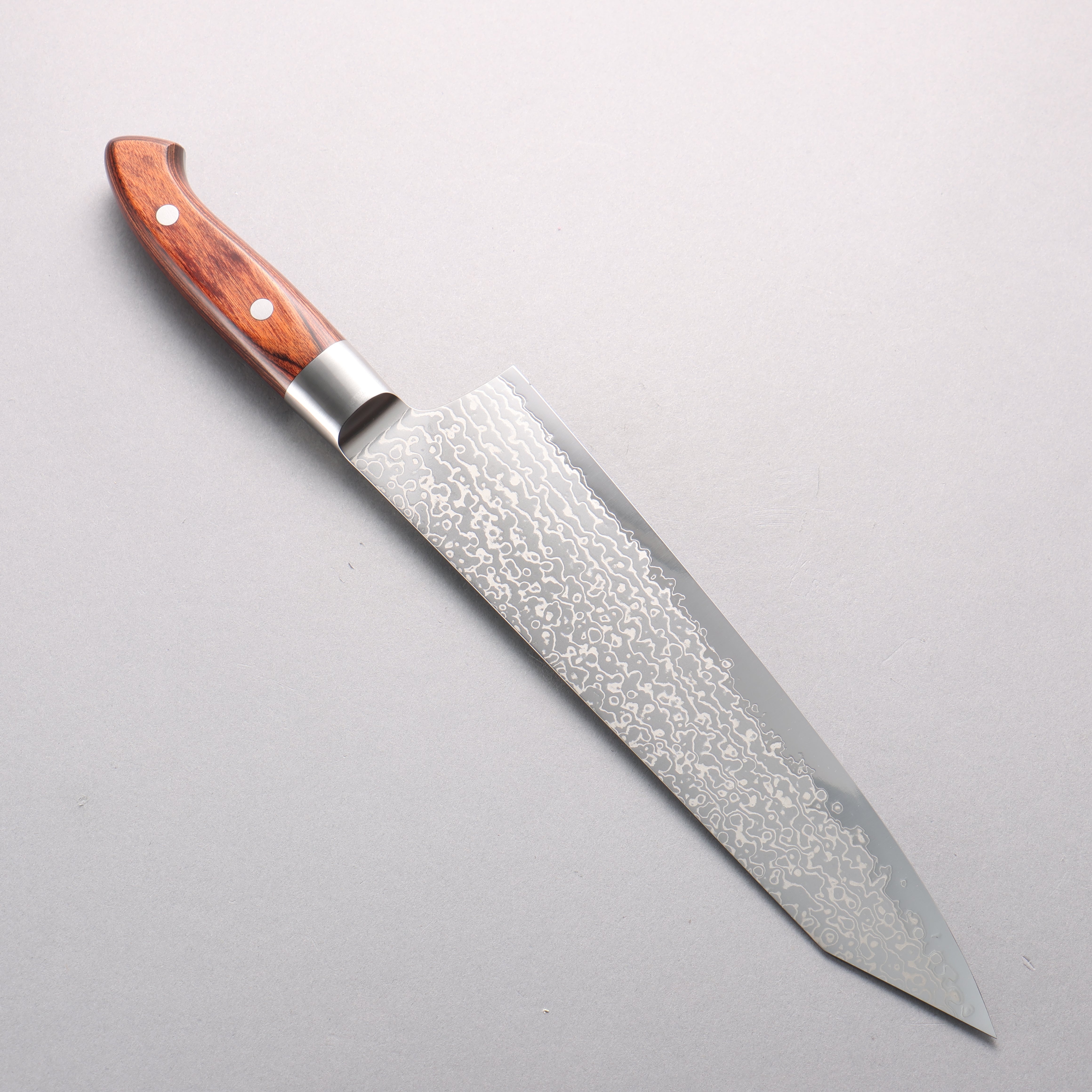Kajin Blue Super Damascus Kiritsuke Gyuto 240mm Mahogany Handle - Seisuke Knife