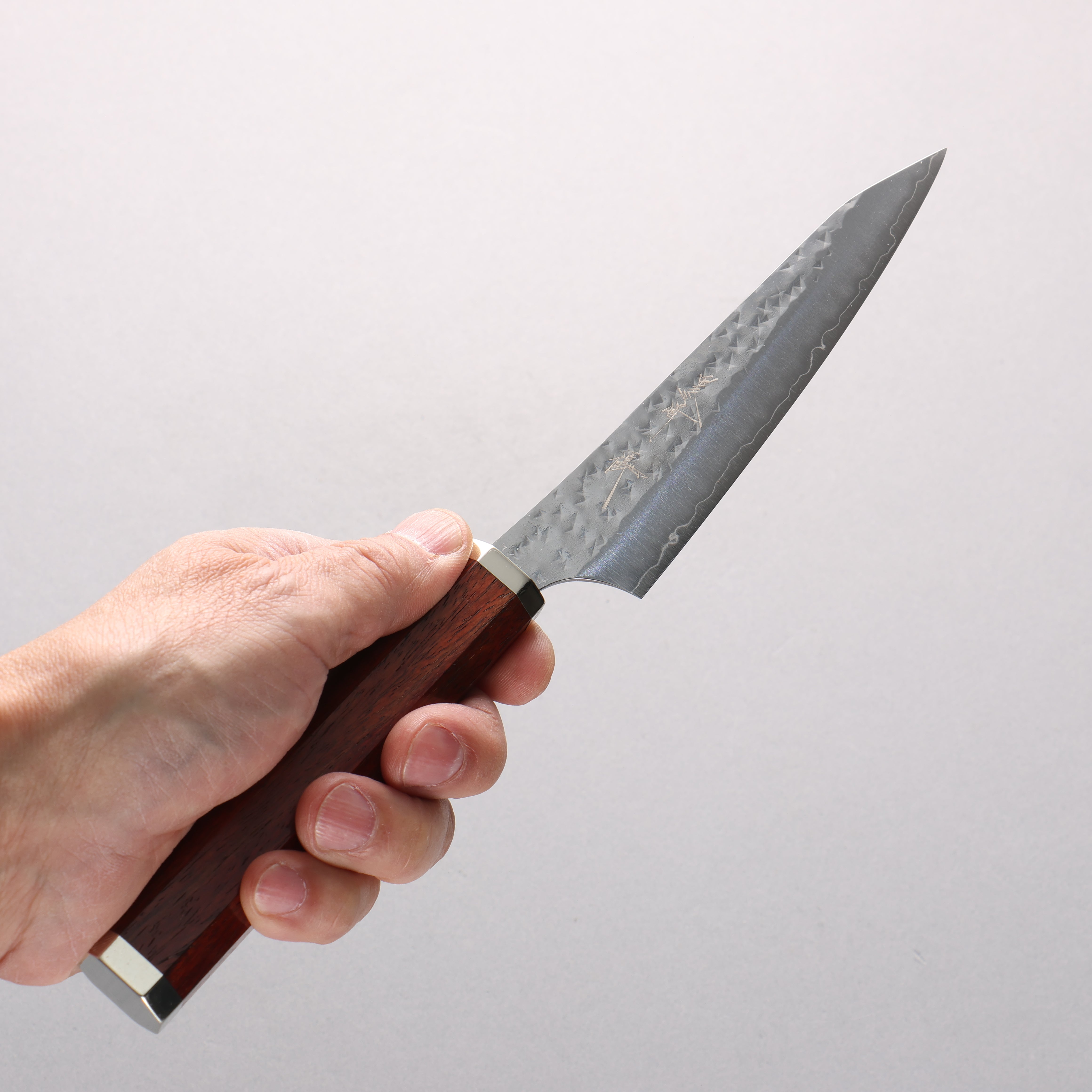 Yu Kurosaki Senko Ei SG2 Hammered Petty-Utility 130mm Bloodwood & Steel Handle - Seisuke Knife