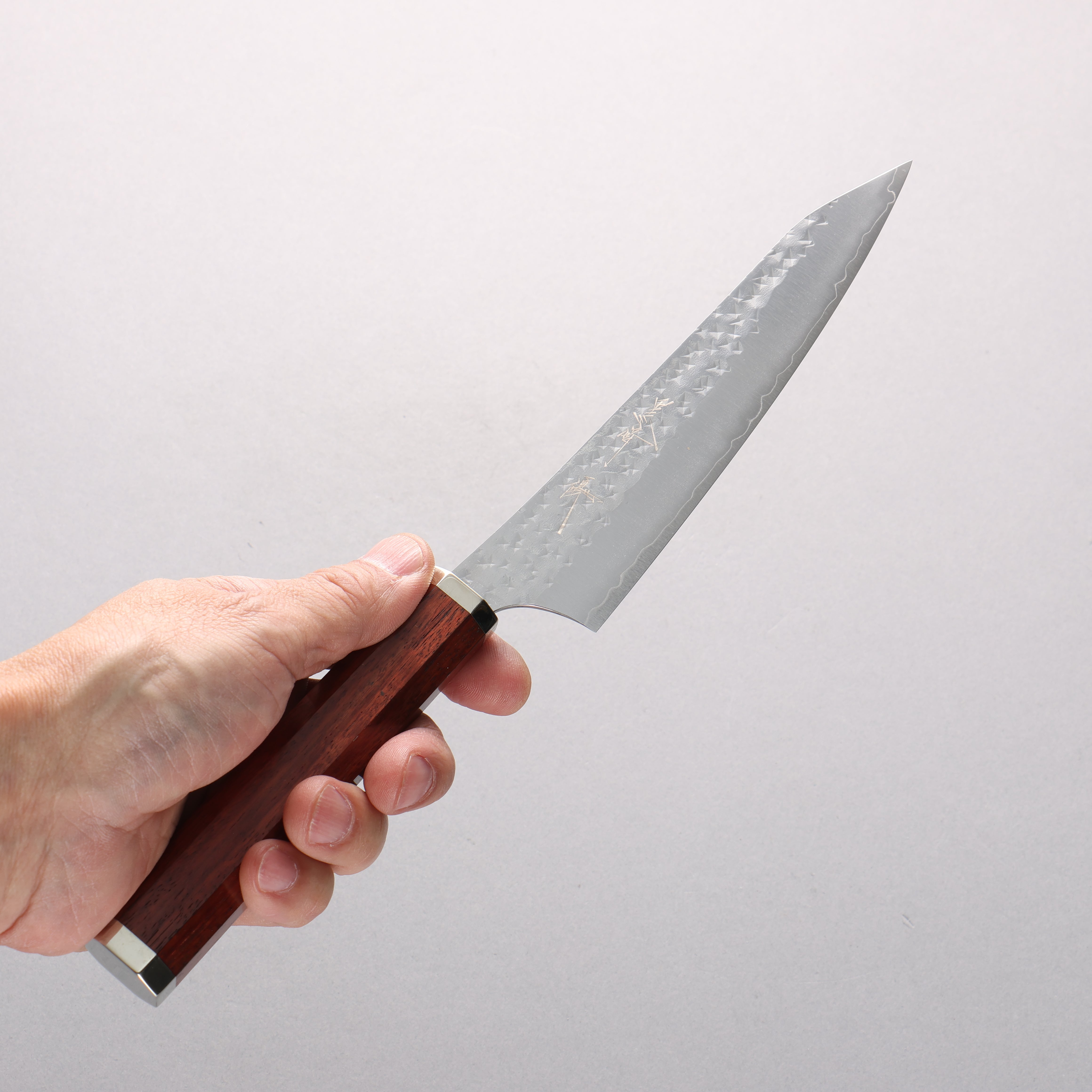 Yu Kurosaki Senko Ei SG2 Hammered Petty-Utility 150mm Bloodwood & Steel Handle - Seisuke Knife