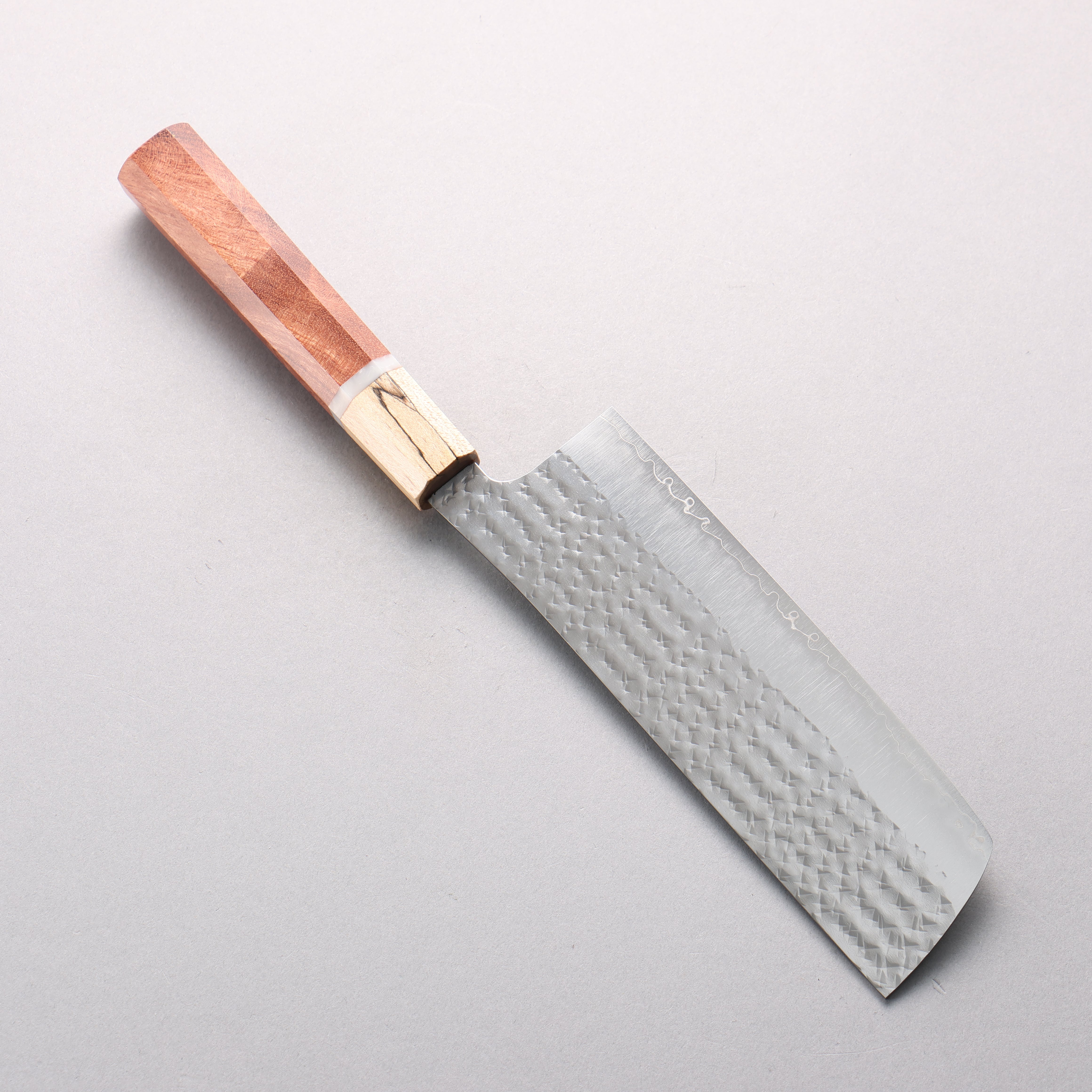Yu Kurosaki Senko Ei SG2 Hammered Nakiri 165mm Brazilwood & Chinese Quince Handle - Seisuke Knife