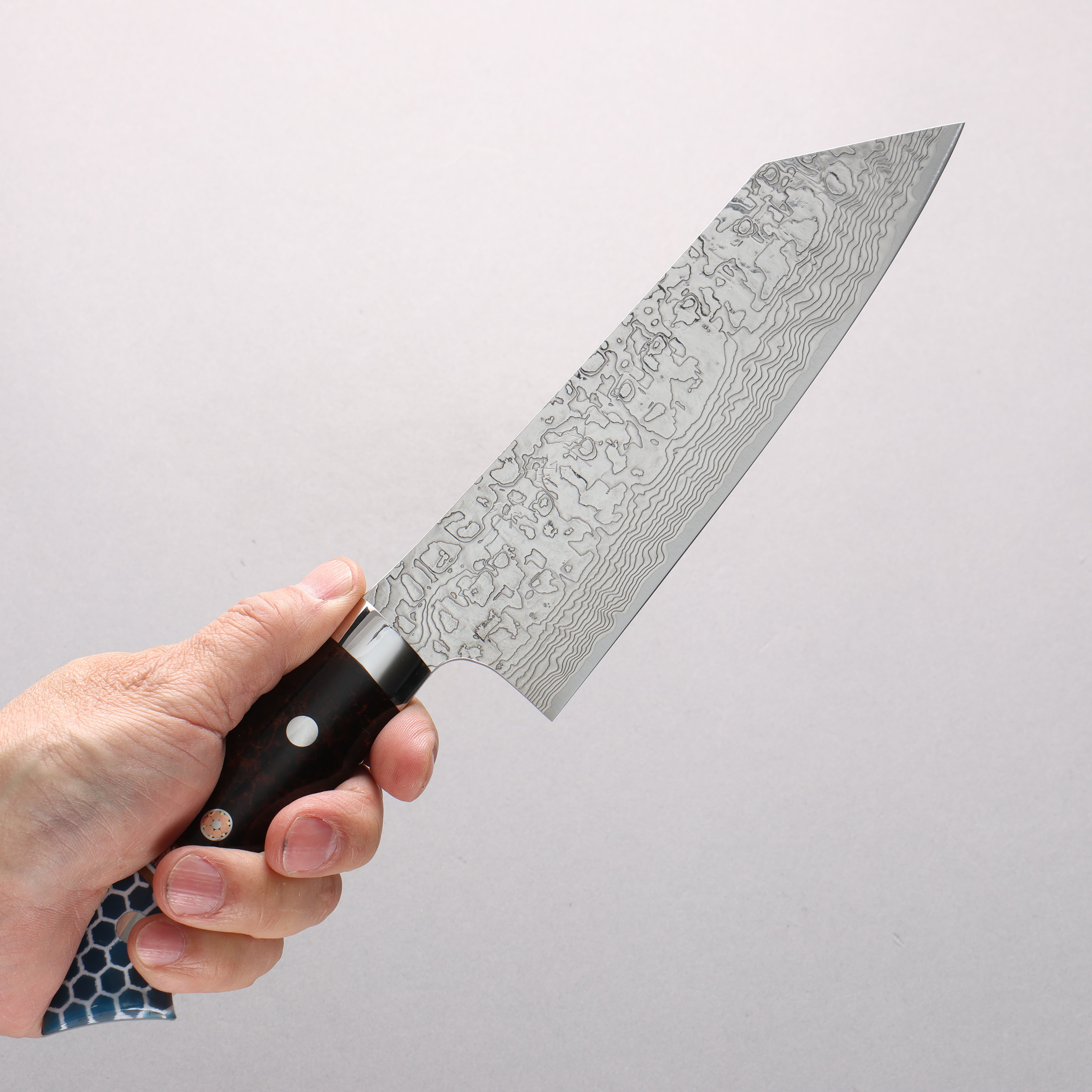 Takeshi Saji New Nomura Style SG2 Diamond Finish Damascus Bunka 170mm Combination of materials (various colors) Handle - Seisuke Knife