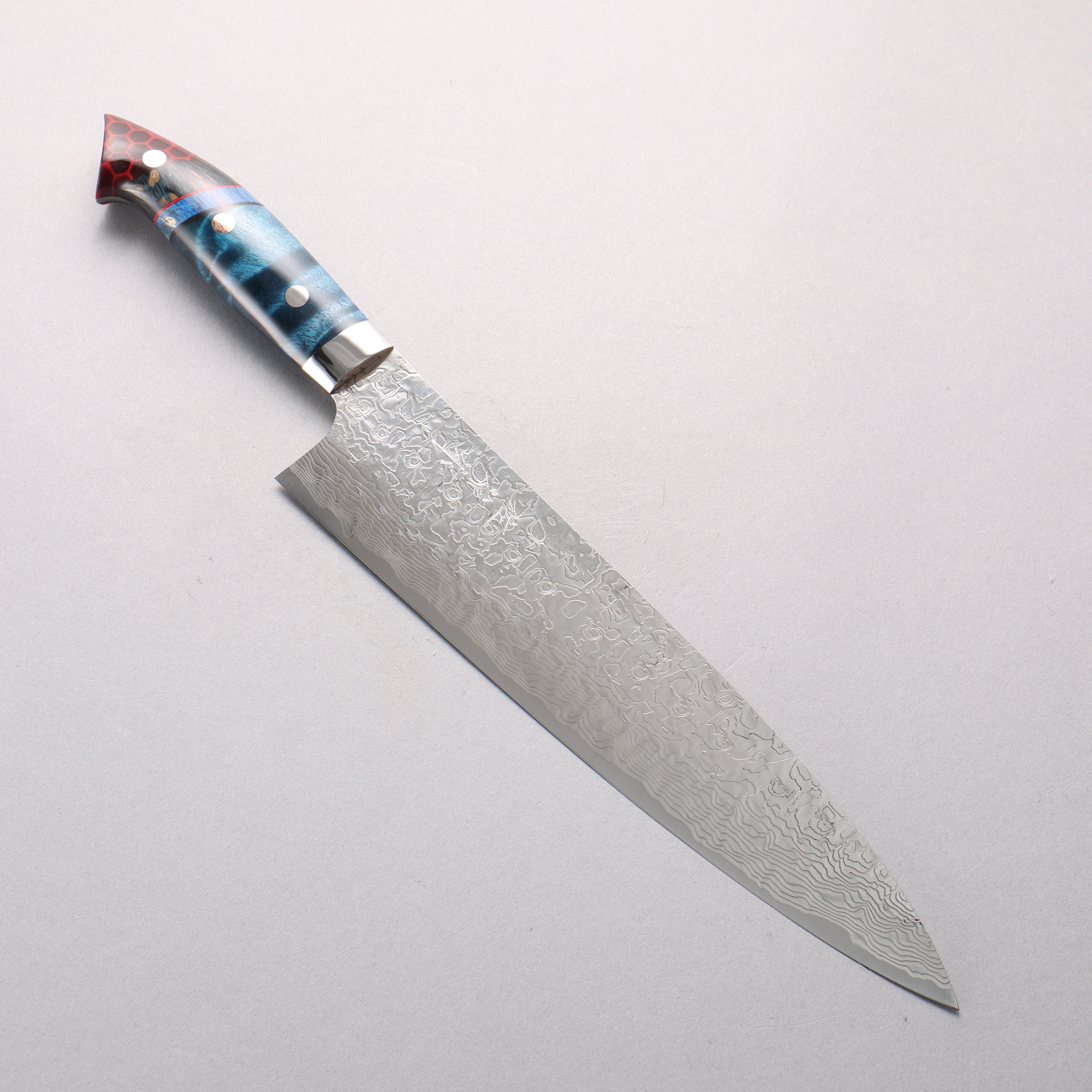 Takeshi Saji New Nomura Style SG2 Diamond Finish Damascus Gyuto 240mm Combination of materials (various colors) Handle - Seisuke Knife
