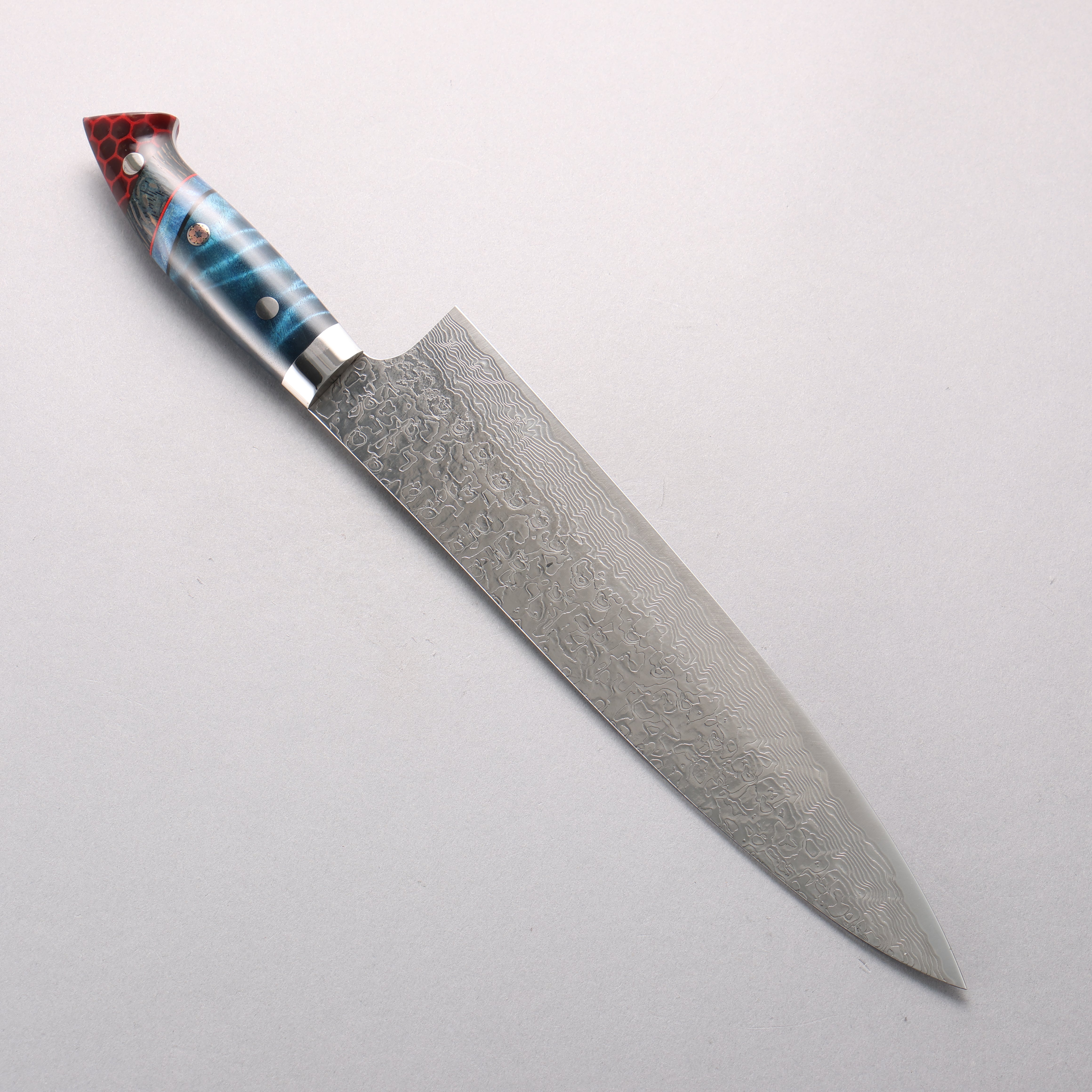 Takeshi Saji New Nomura Style SG2 Diamond Finish Damascus Gyuto 240mm Combination of materials (various colors) Handle - Seisuke Knife