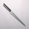 Tessen by Tanaka Tamahagane Mirrored Finish Yanagiba 270mm Ebony Wood Handle with Sheath - Seisuke Knife - Slide 1