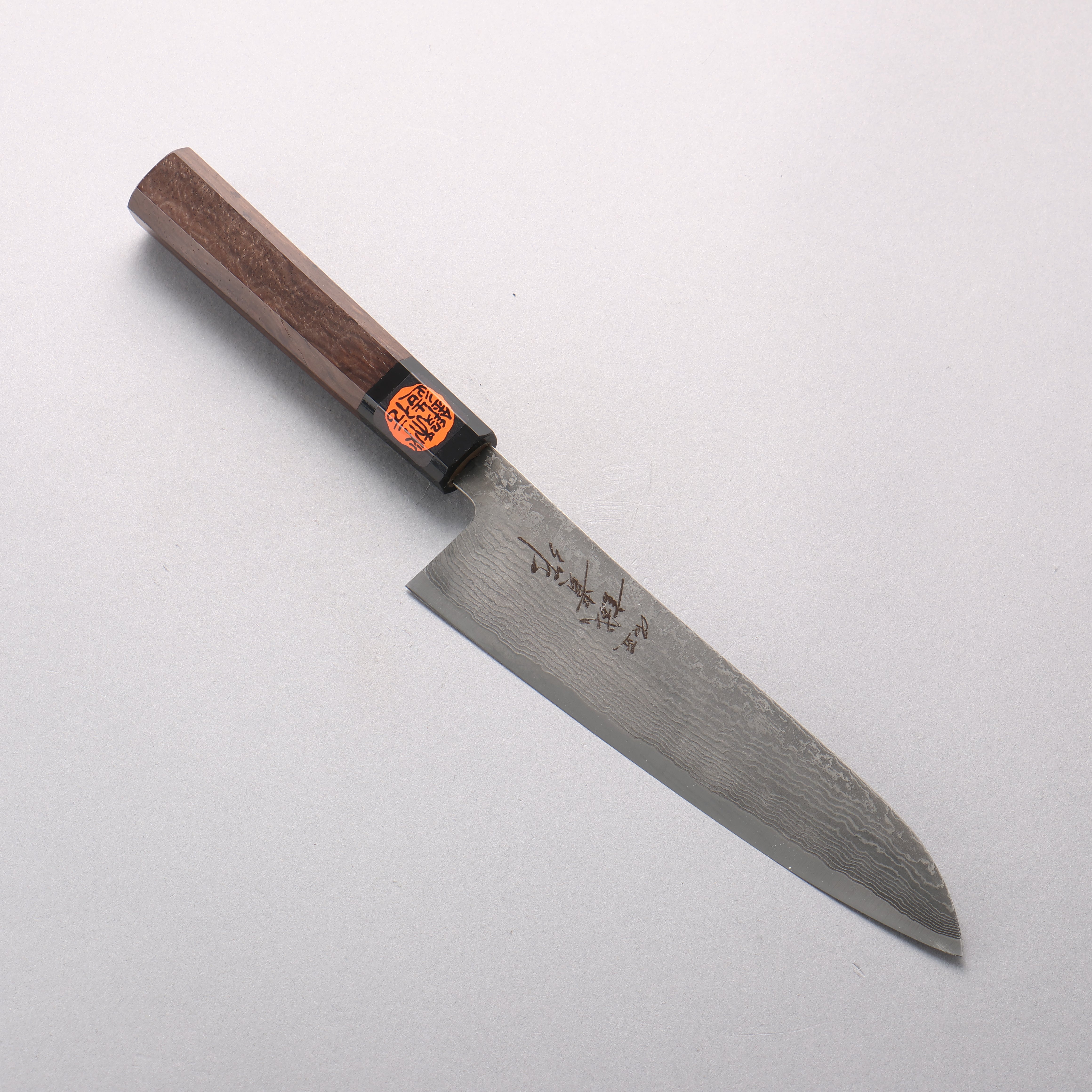 Shigeki Tanaka Harukaze SG2 Damascus Gyuto 180mm Walnut Handle - Seisuke Knife