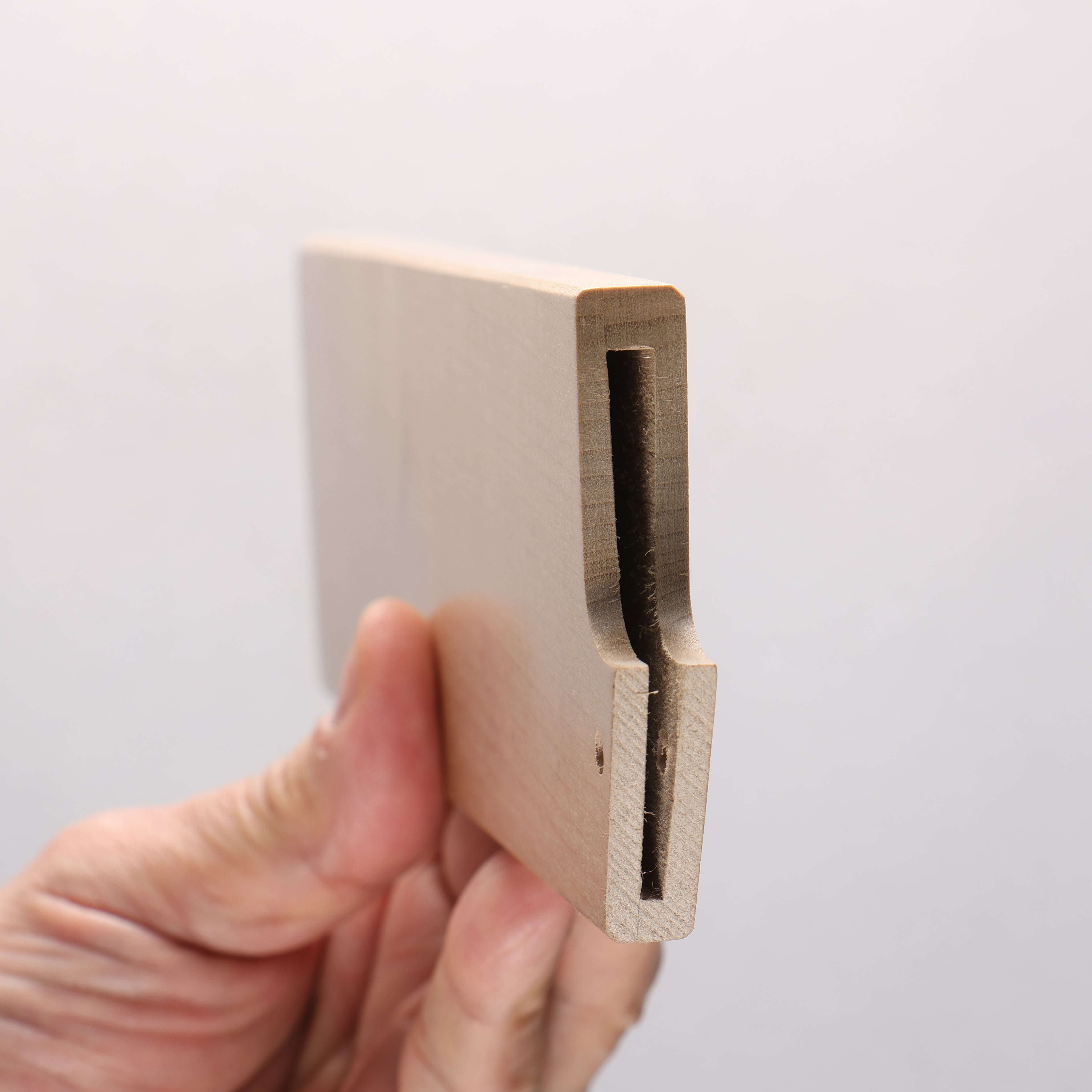 For large and thin blades Magnolia Sheath for 180mm Nakiri with Plywood pin - Seisuke Knife