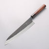 Anryu Blue Super Hammered Black Finished Gyuto 240mm Shitan Handle - Seisuke Knife - Slide 1