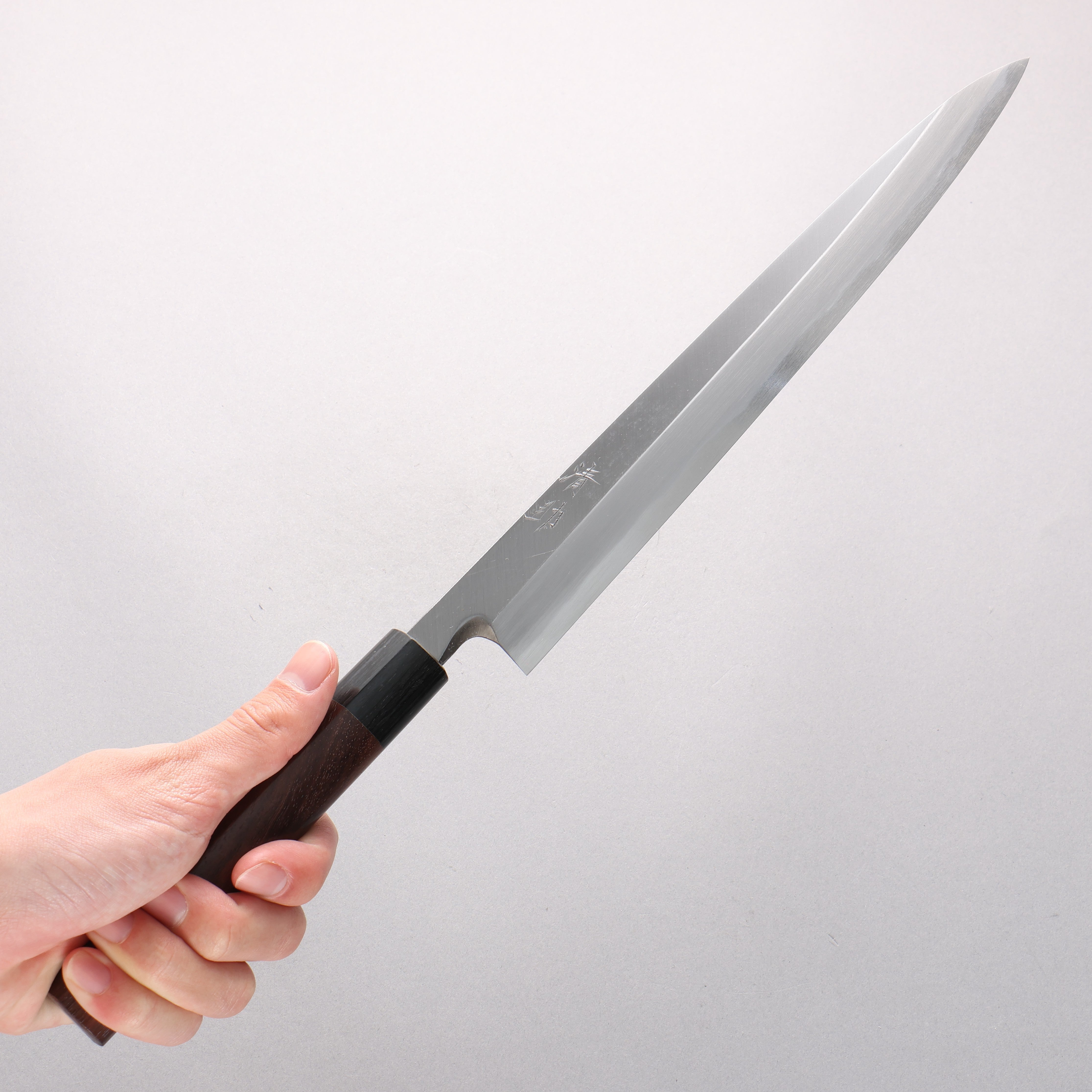Seisuke Blue Steel Kasumitogi Yanagiba 270mm Rosewood Handle - Seisuke Knife