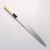 Kikuzuki White Steel No.2 Kurouchi Yanagiba 300mm Magnolia Handle - Seisuke Knife - Slide 2