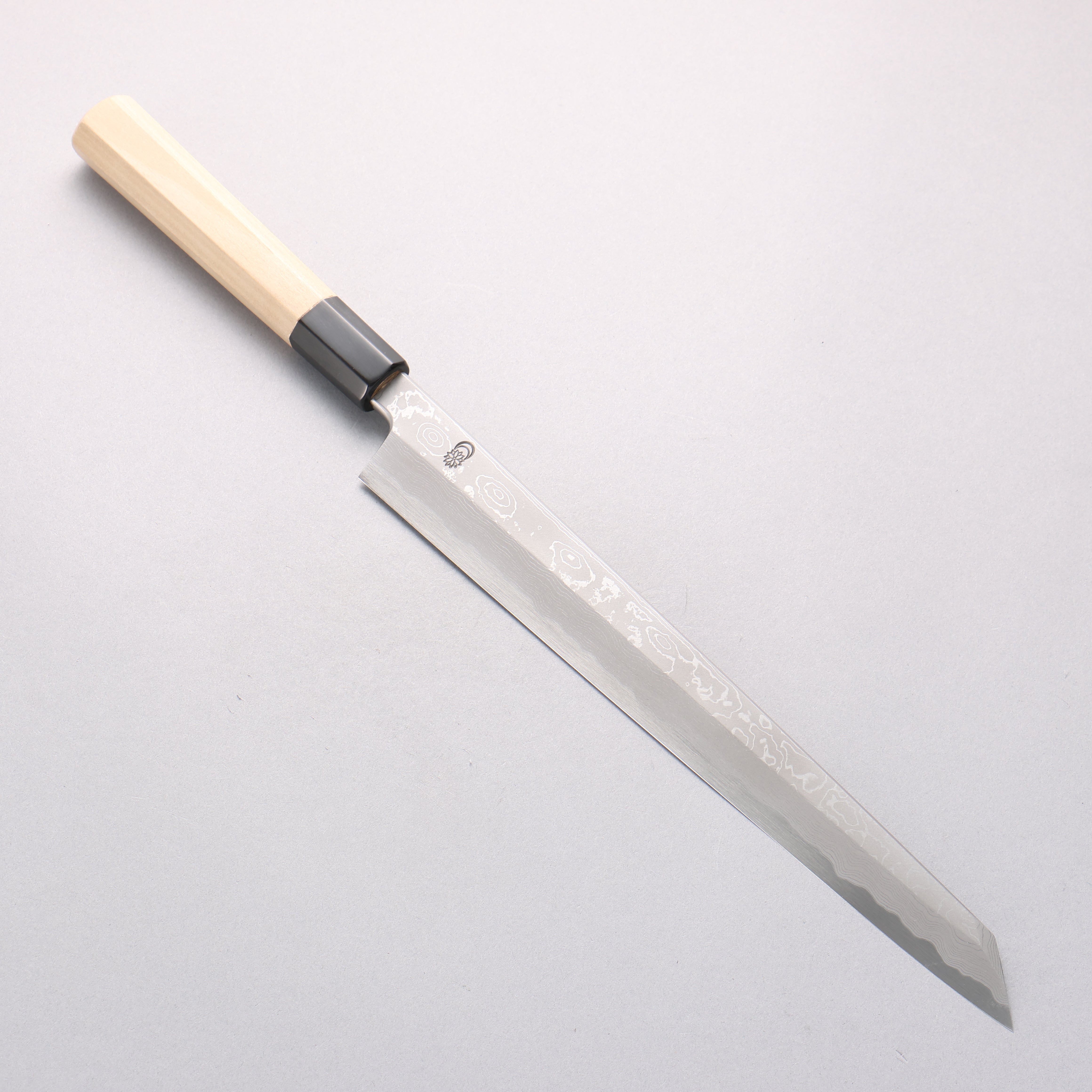 Kikuzuki Blue Steel No.1 Damascus Kiritsuke Yanagiba 270mm Magnolia Handle - Seisuke Knife