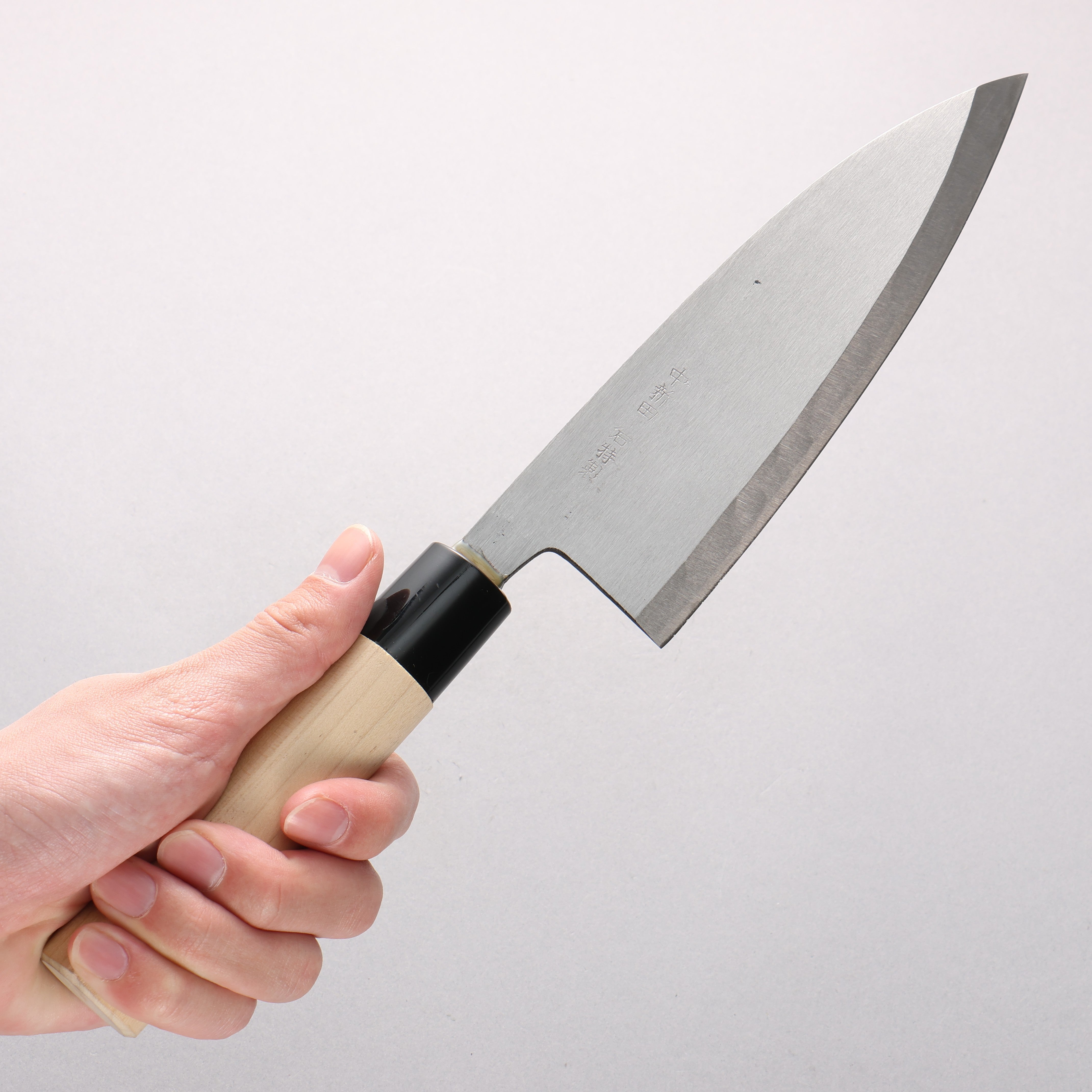 Nakaniida White Steel No.2 Migaki Polish Finish Deba 165mm Magnolia Handle - Seisuke Knife