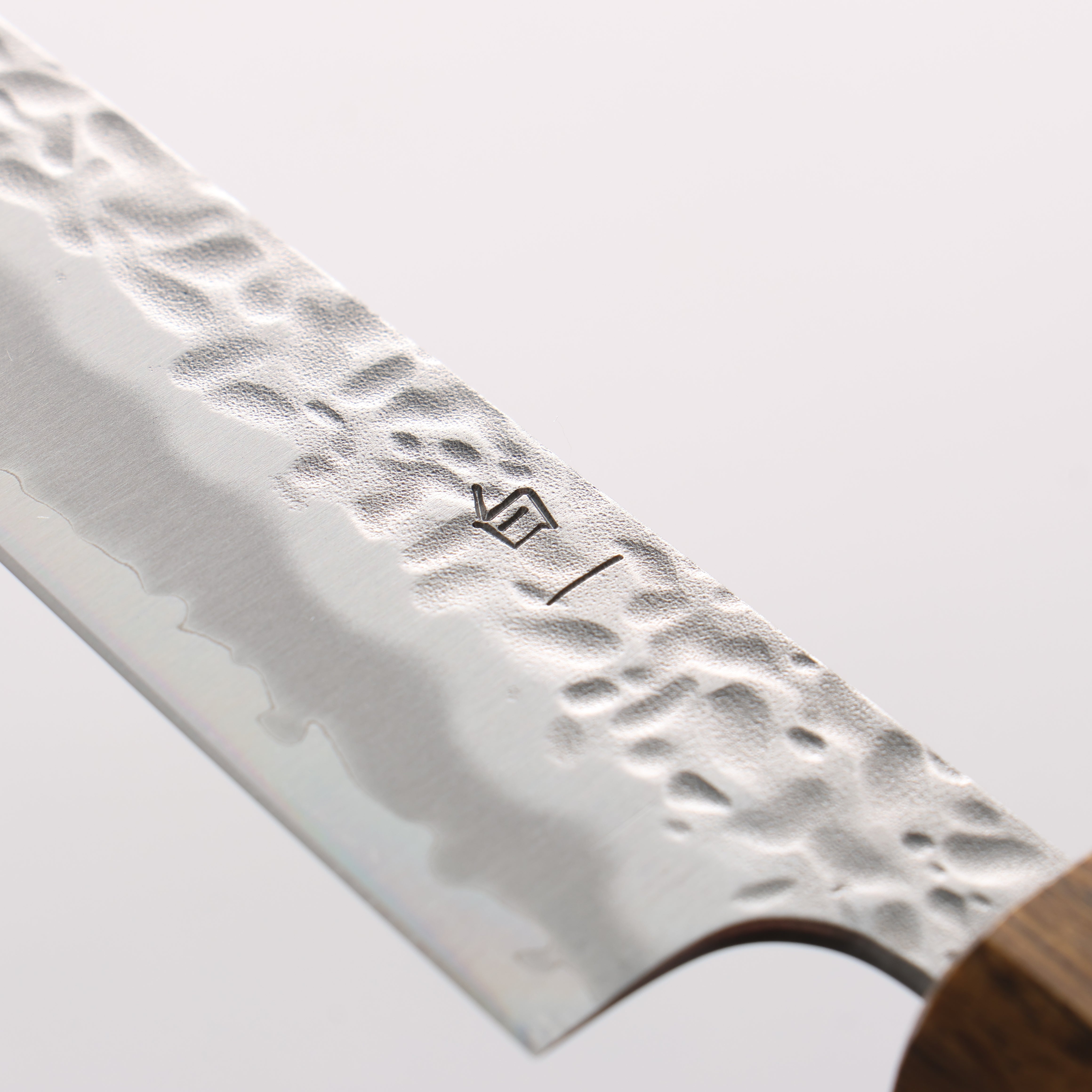 Oul White Steel No.1 Hammered Petty-Utility 135mm Oak Handle - Seisuke Knife