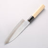 Minamoto Akitada White Steel No.2 Kasumitogi Santoku  180mm Magnolia Handle - Slide 2