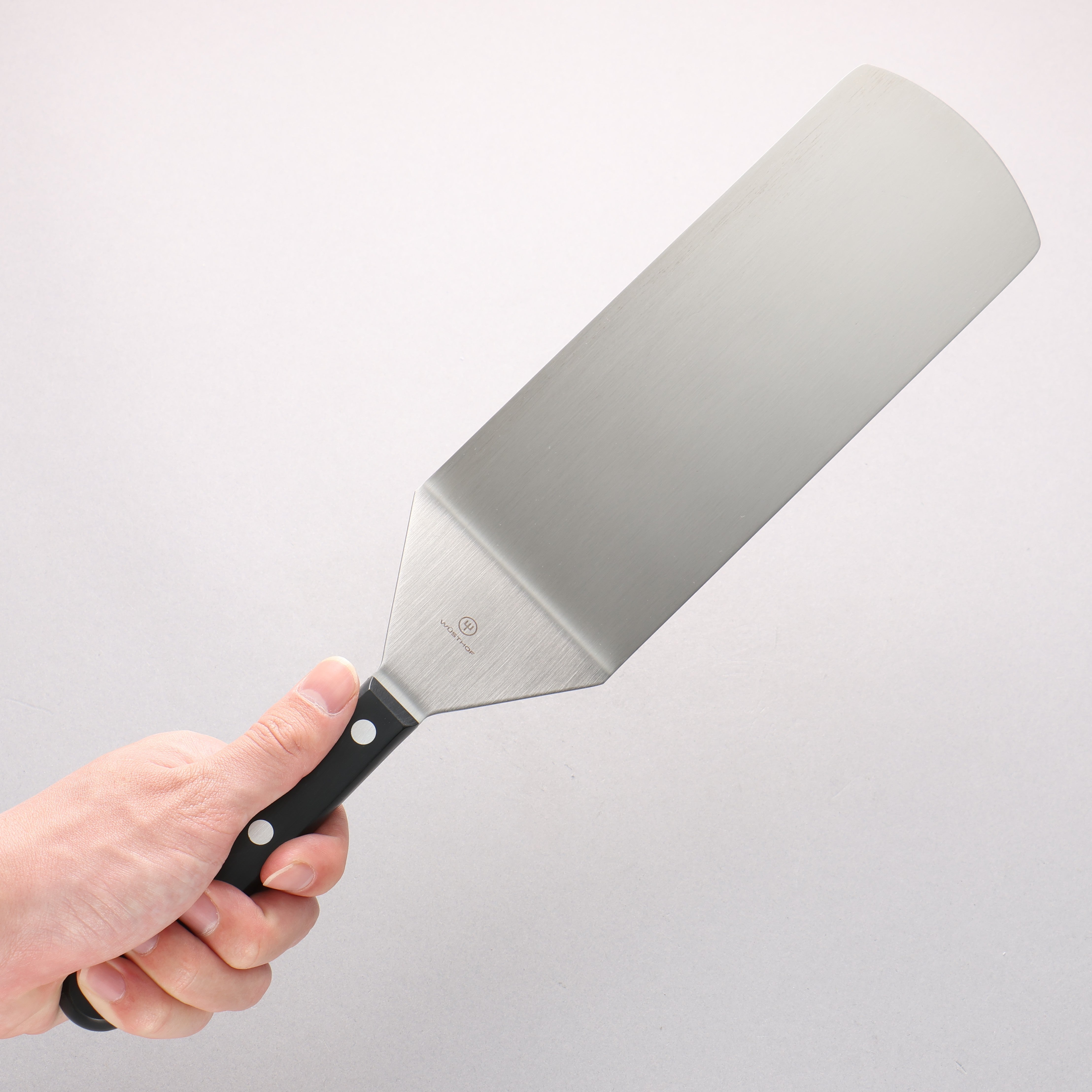 WUSTHOF Stainless Steel Turner 200mm Black Plastic Handle - Seisuke Knife