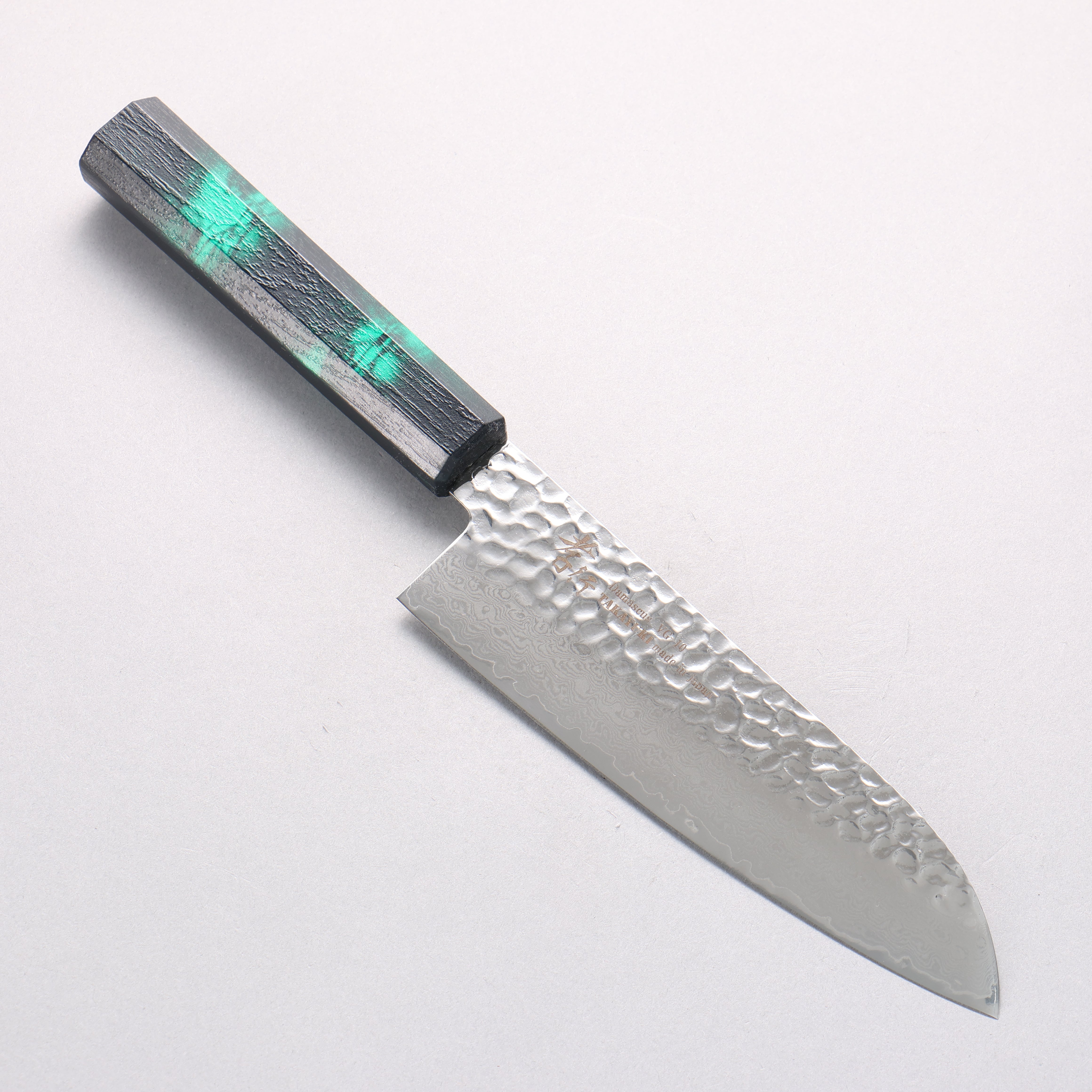 Sakai Takayuki Nanairo VG10 33 Layer Santoku 180mm ABS resin(Green tortoiseshell) Handle - Seisuke Knife