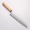Oul White Steel No.1 Hammered Gyuto 240mm Oak Handle - Seisuke Knife - Slide 1