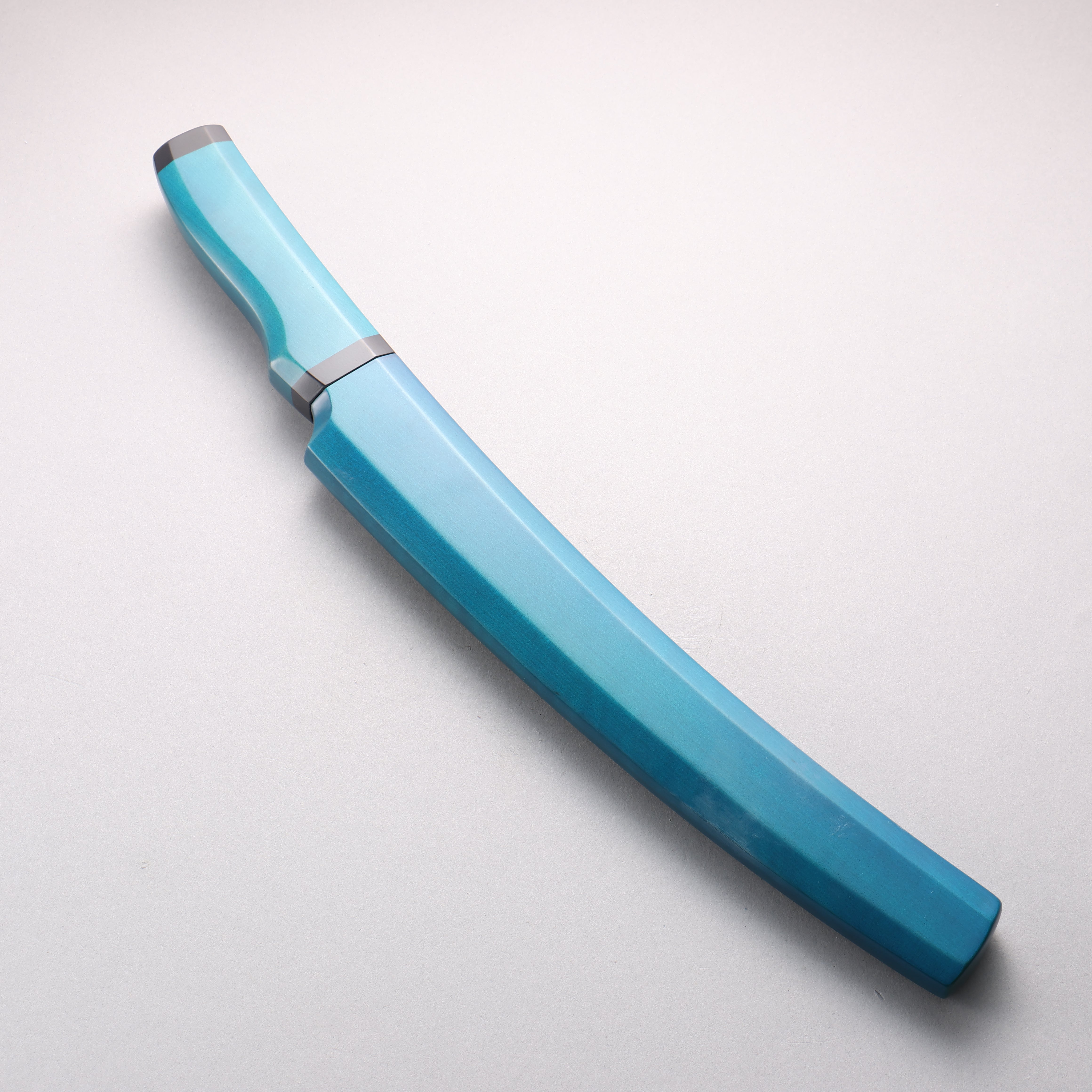 Yu Kurosaki SG2 Hammered Mirrored Finish Ice Cutter 250mm Magnolia (Indigo dyed) Handle with Sheath - Seisuke Knife