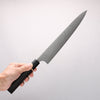 Anryu VG10 Migaki Finished Damascus Sujihiki 270mm Ebony Wood (ferrule: Black Water Buffalo Horn) Handle - Seisuke Knife - Slide 4