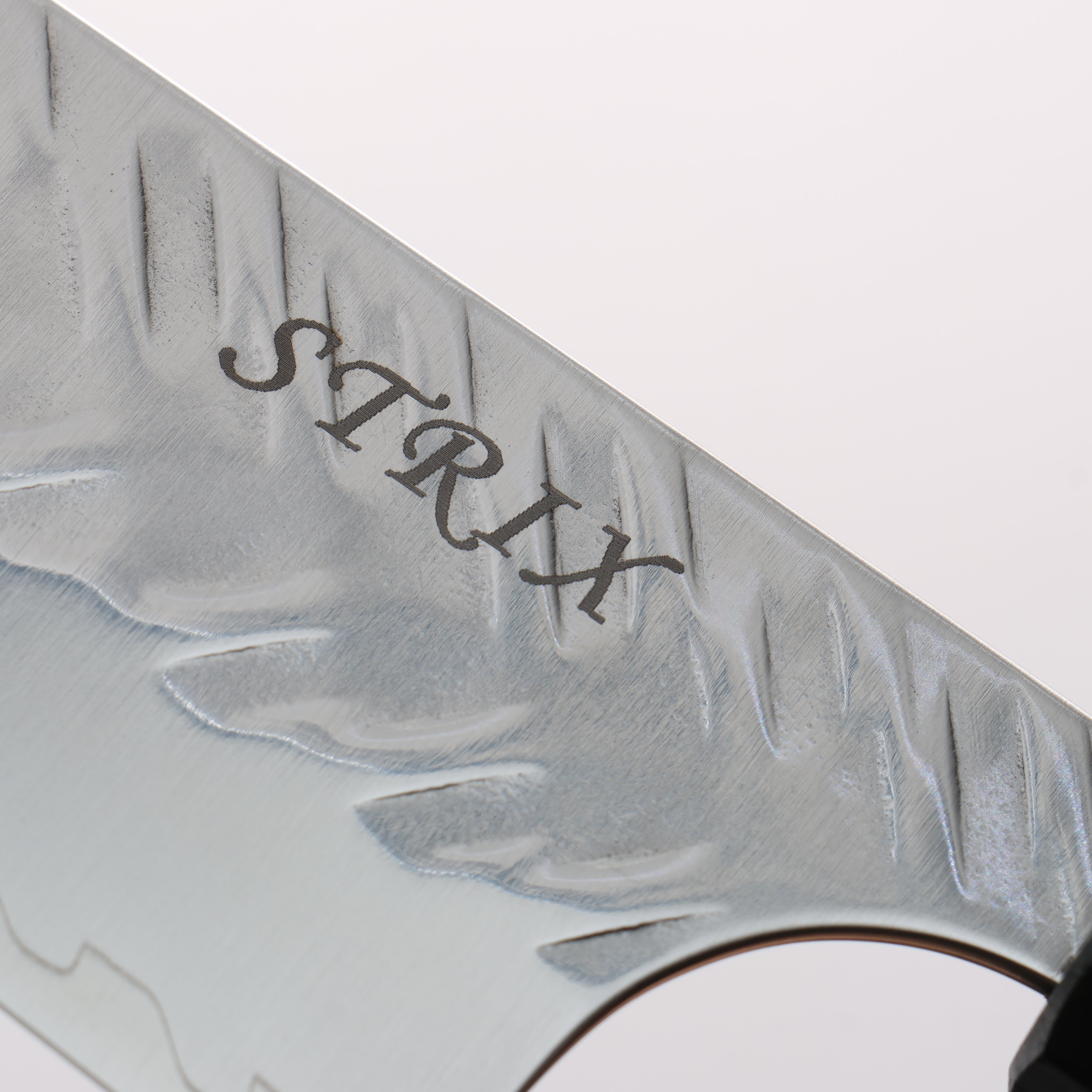 Yoshimi Kato SPG STRIX V-Hammered Bunka 170mm Indigo Dyed Oak Handle - Seisuke Knife
