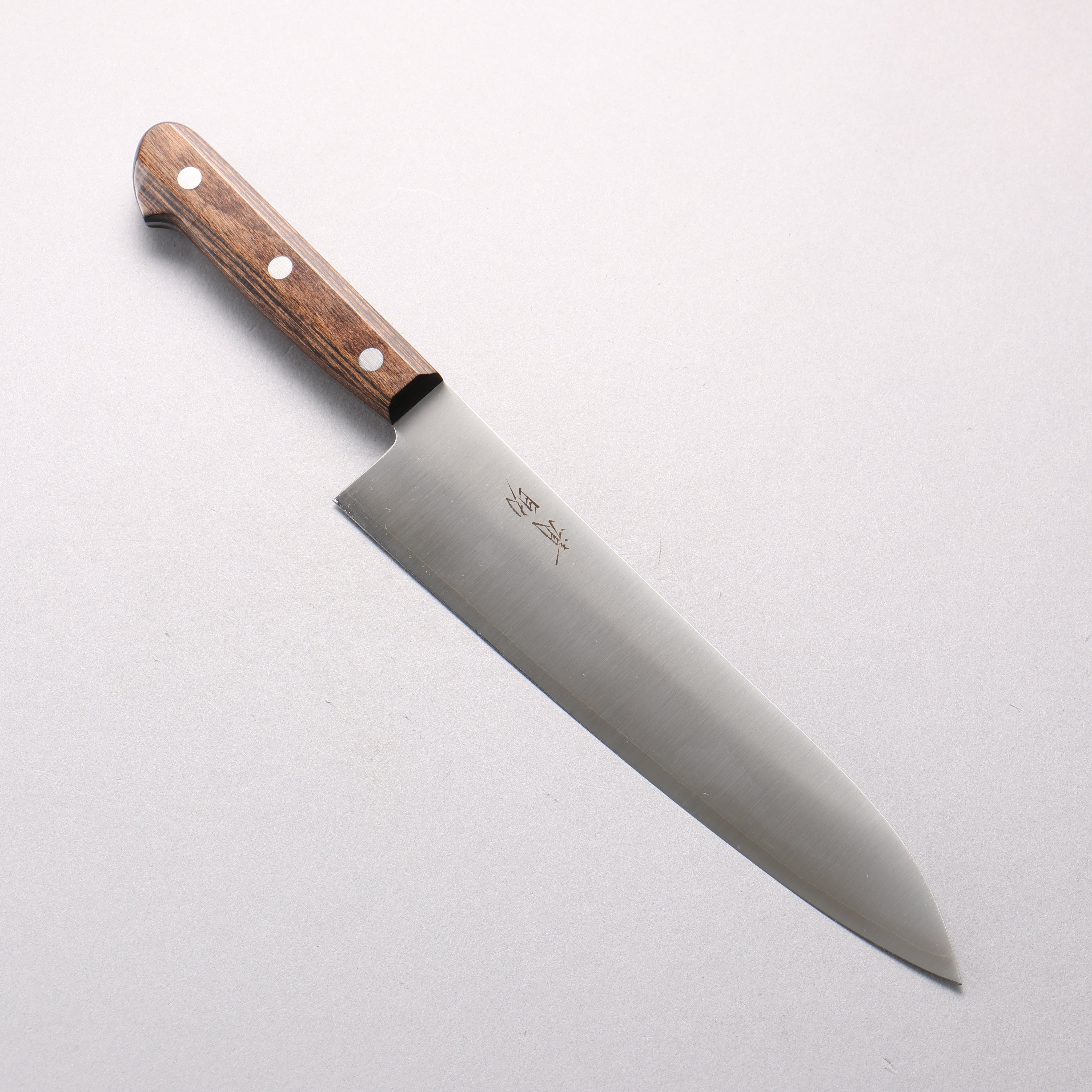 Seisuke SLD Migaki Polish Finish Gyuto 210mm Brown Pakka wood Handle - Seisuke Knife