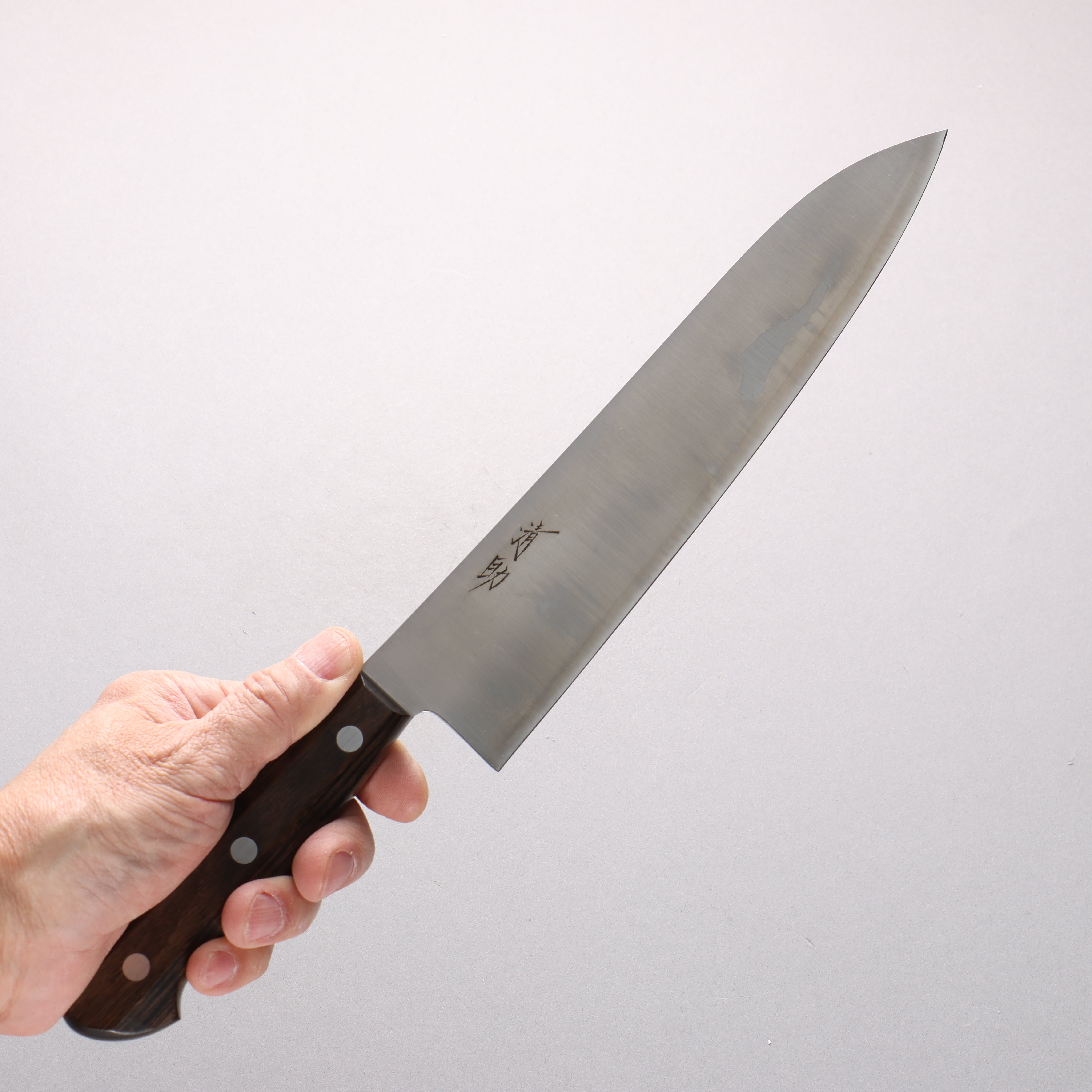 Seisuke SLD Migaki Polish Finish Gyuto 210mm Brown Pakka wood Handle - Seisuke Knife