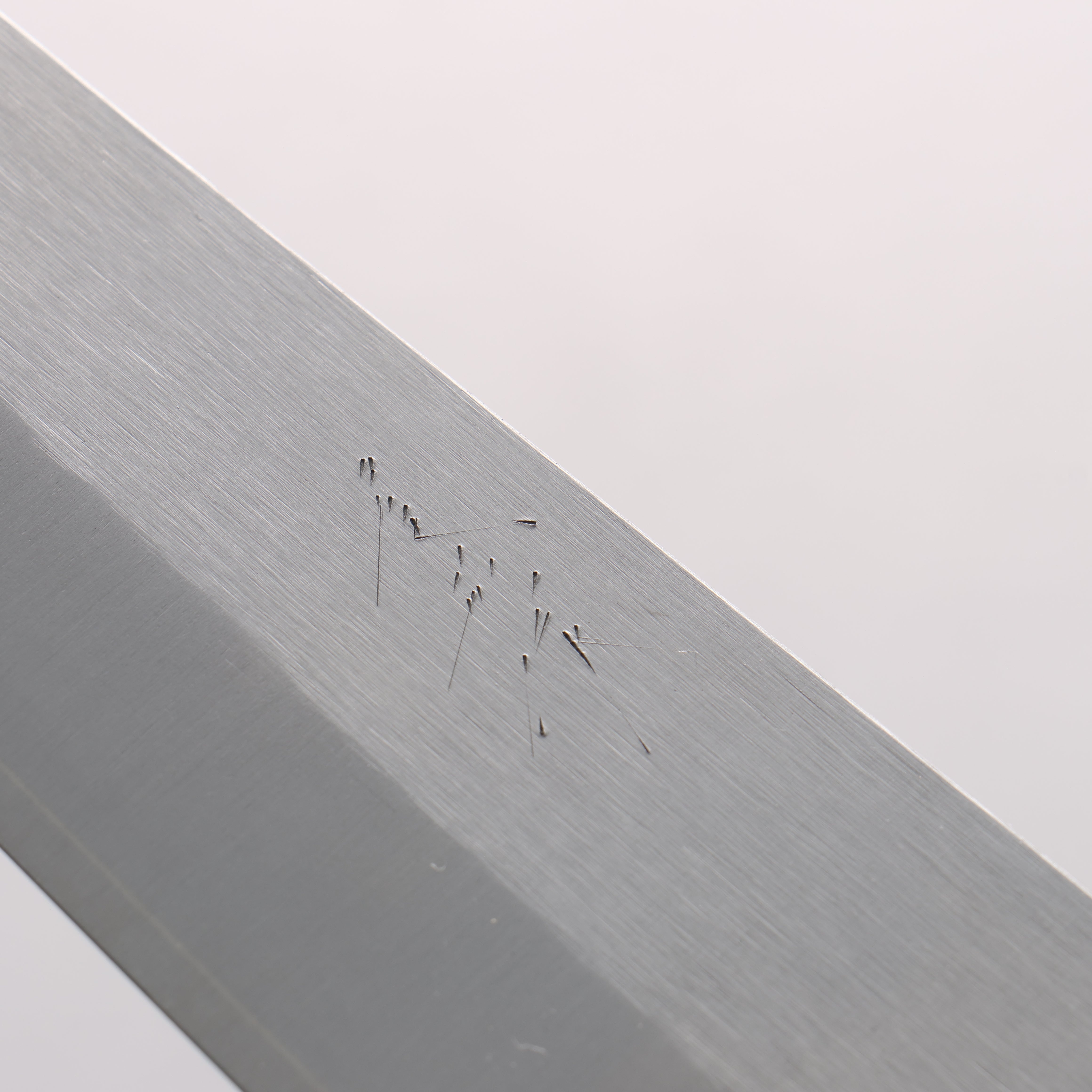 Shungo Ogata SG2 Vertical and Horizontal Hairlines Gyuto 210mm Rosewood Handle - Seisuke Knife