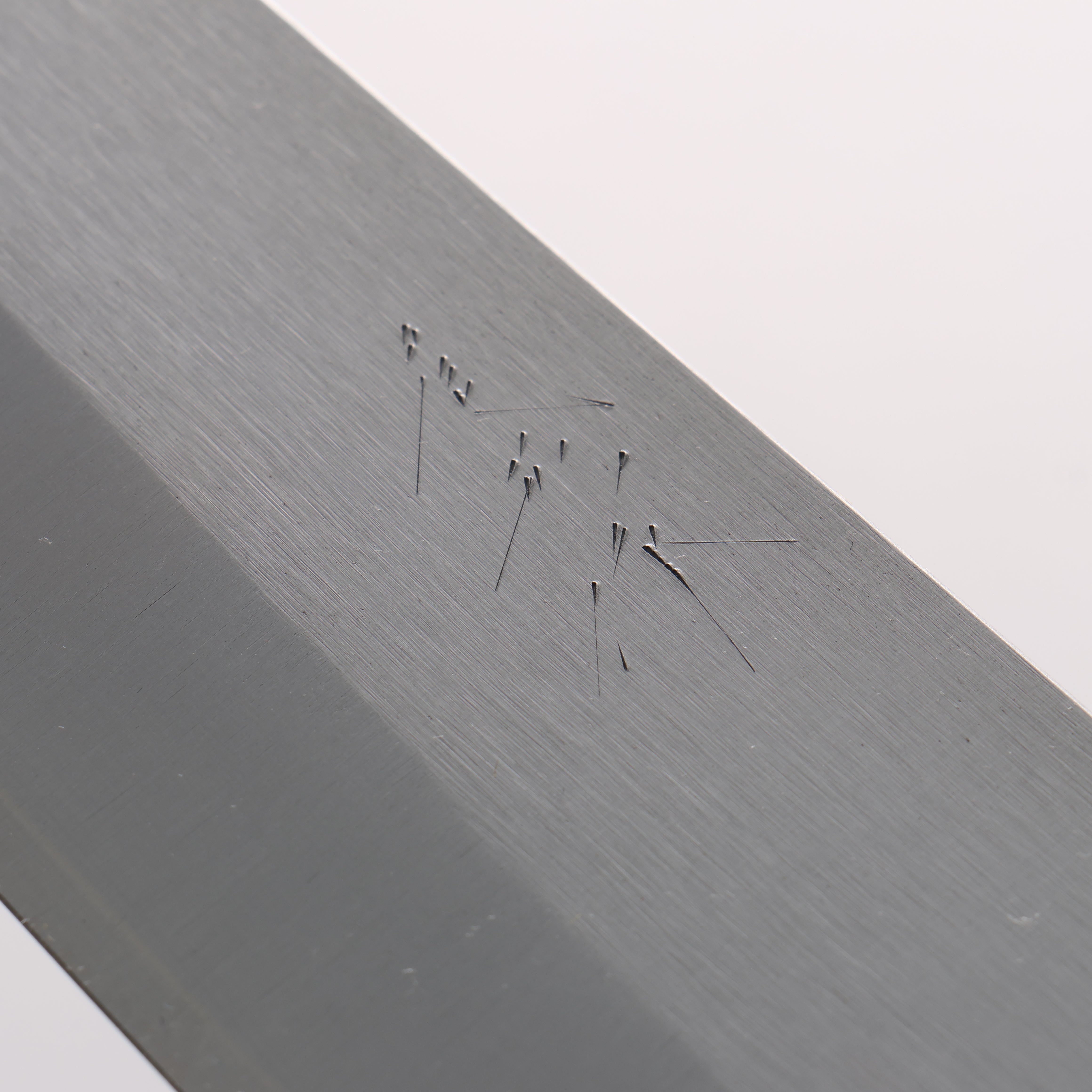Shungo Ogata SG2 Vertical and Horizontal Hairlines Gyuto 240mm Rosewood Handle - Seisuke Knife