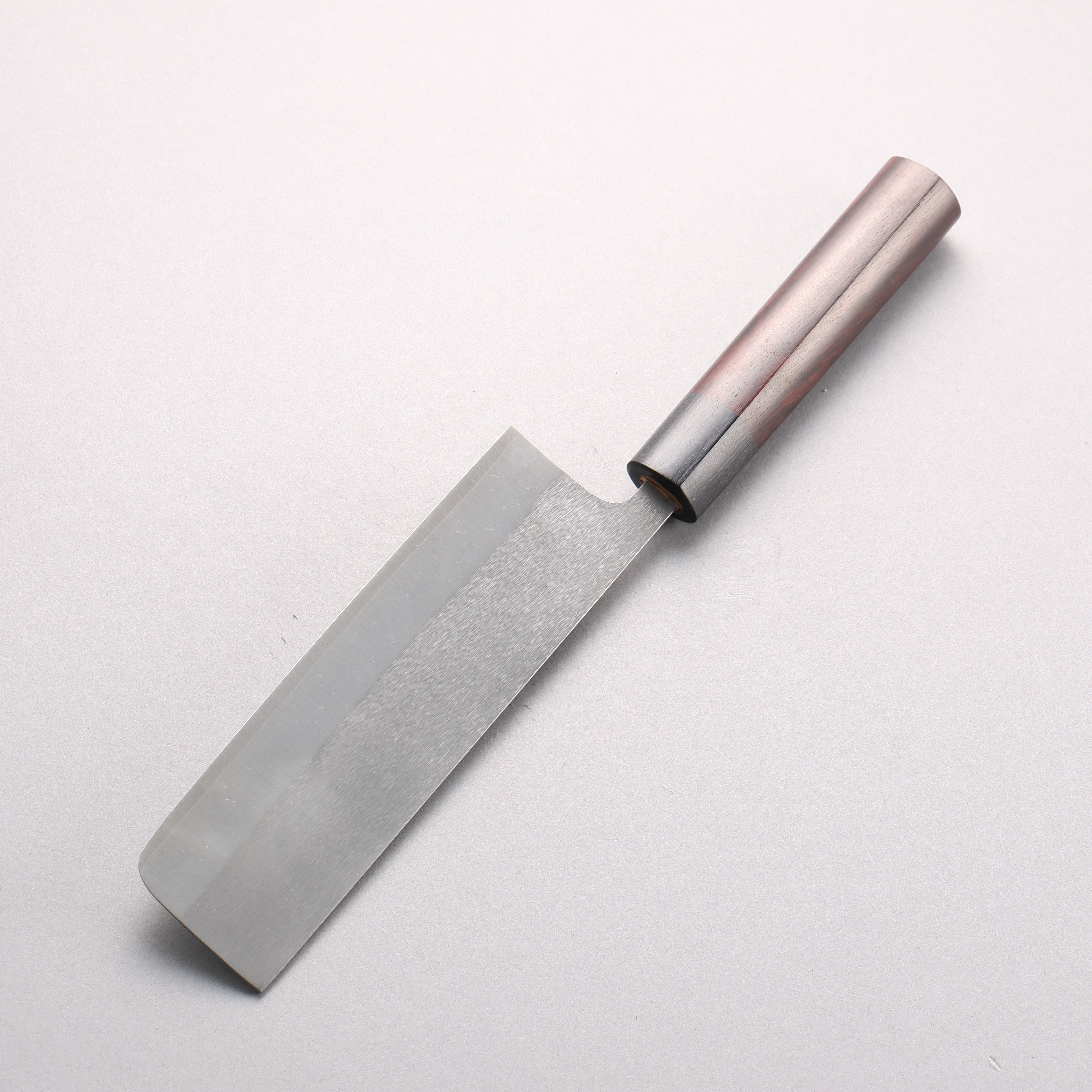 Shungo Ogata SG2 Vertical and Horizontal Hairlines Nakiri 170mm Rosewood Handle - Seisuke Knife