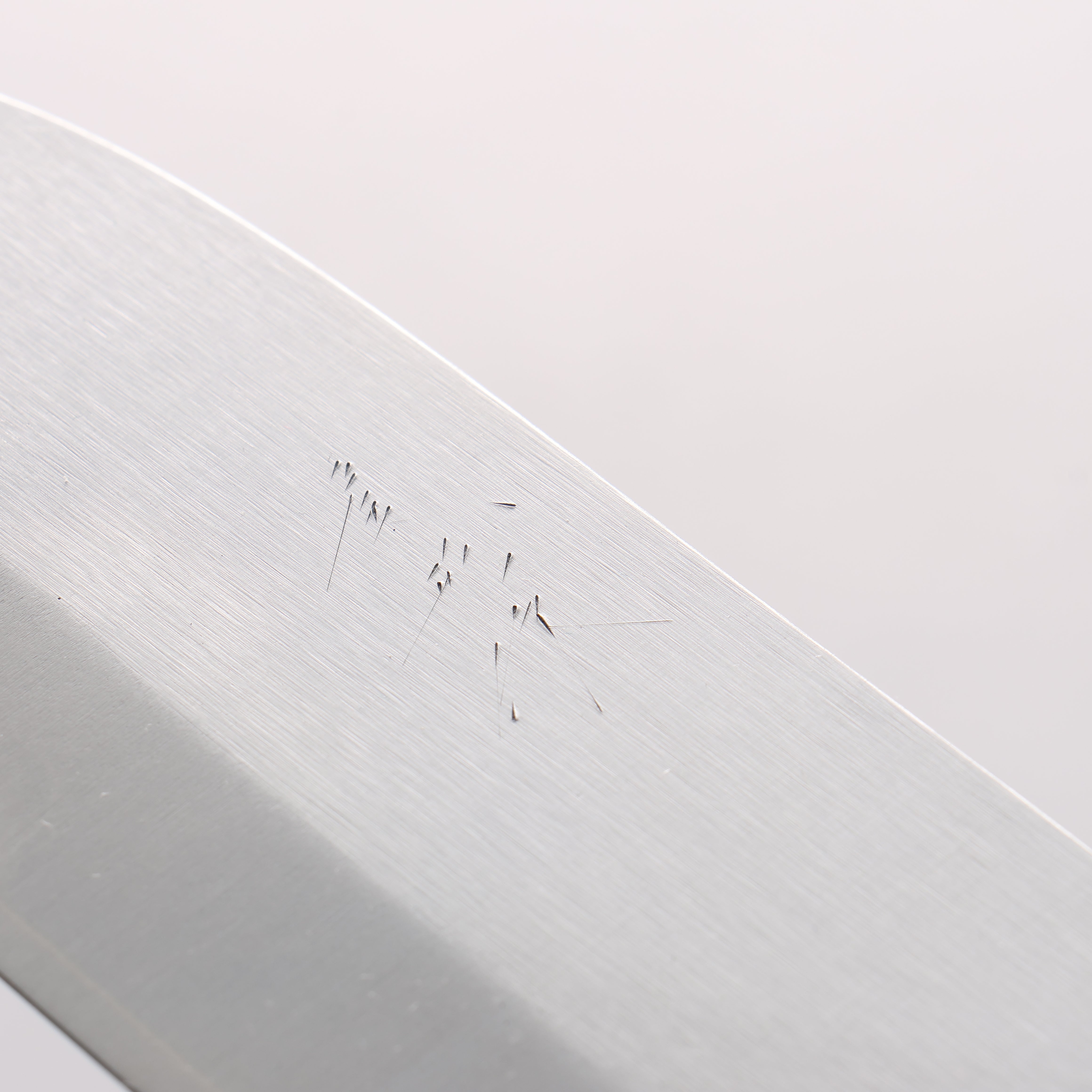 Shungo Ogata SG2 Vertical & Horizontal Hairlines Maru Santoku 150mm Rosewood Handle - Seisuke Knife